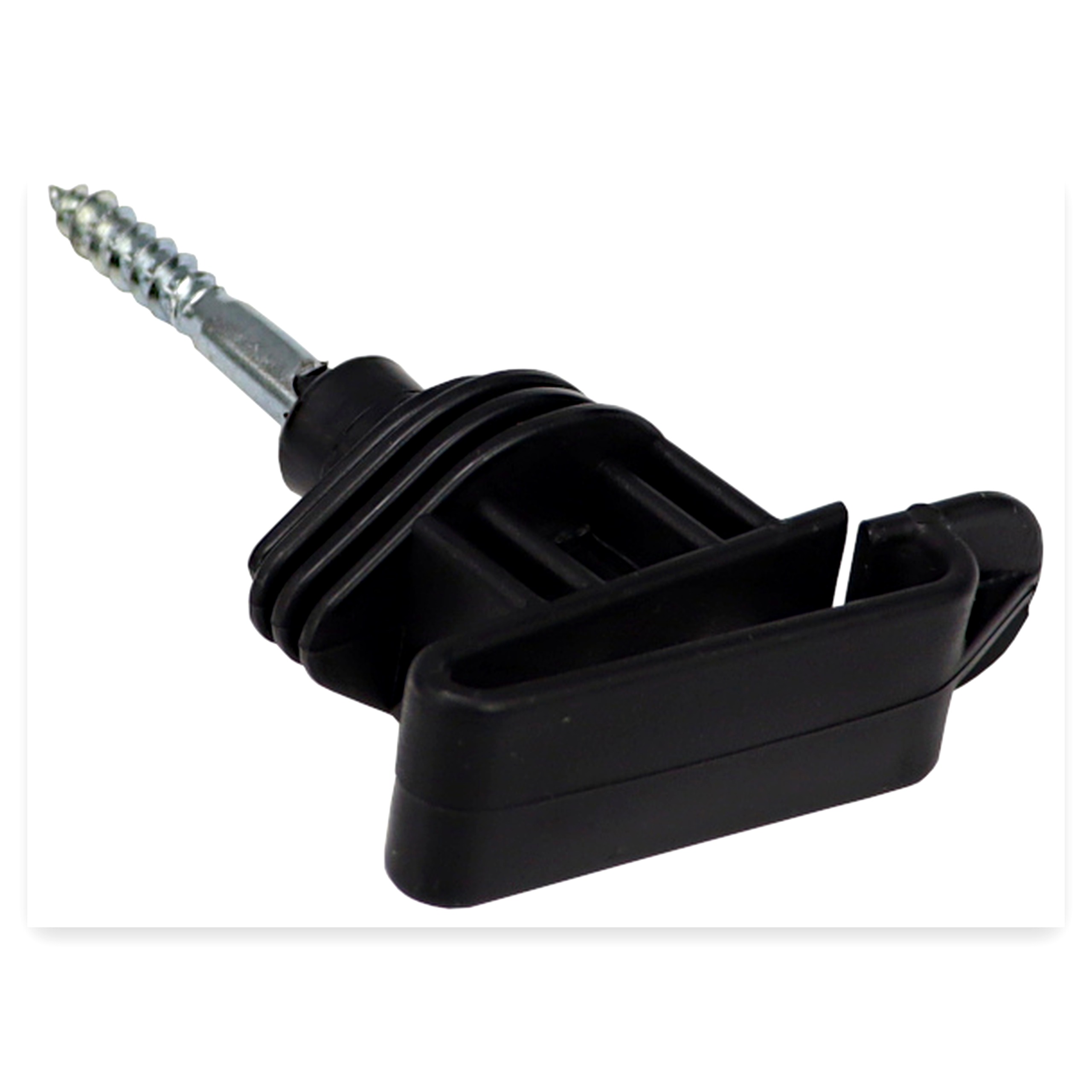 72144b275db817e1f15e3ad3983bd599.jpg Izolator do taśmy max. 40mm (sprzedawane po 25szt) ZAGRODA widoczna cena za 1 sztukę