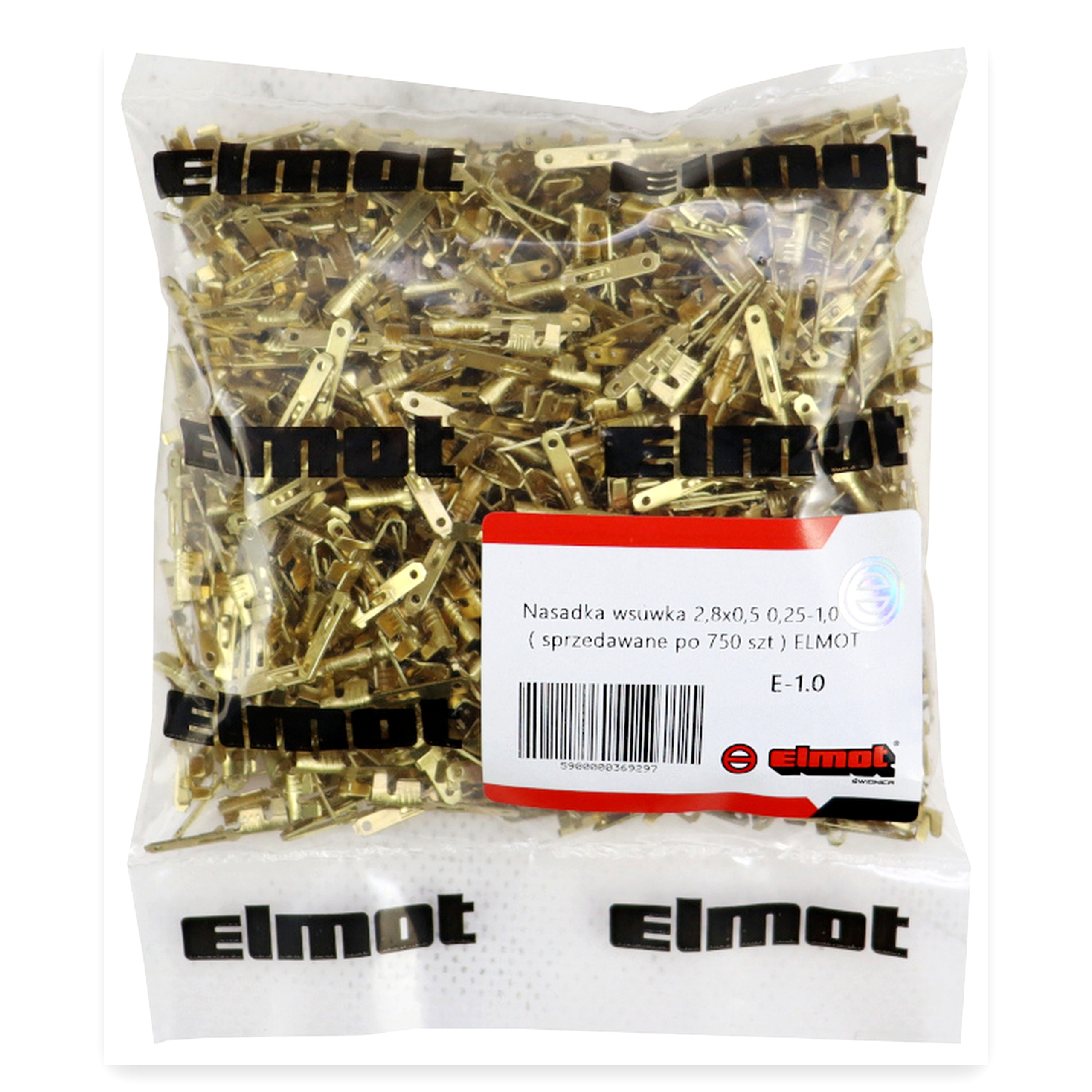 754cf2441945e0f043d81efc4d7d0af6.jpg Nasadka wsuwka 2,8x0,5 0,25-1,0 GB0,5 L21,0 ( sprzedawane po 750 szt ) ELMOT widoczna cena za 1 sztukę