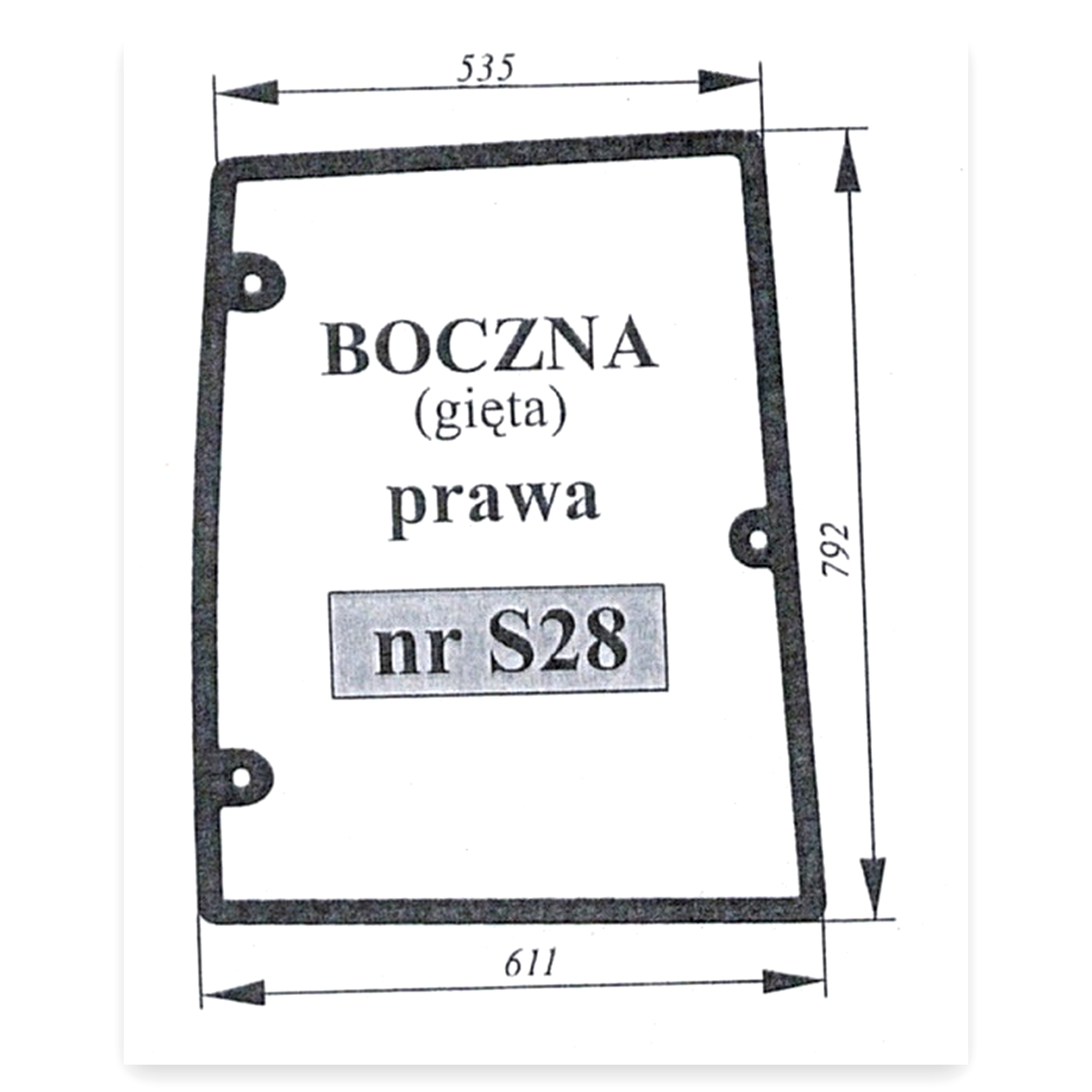 75b3564eab78ea9b06b7ce52221627a1.jpg Szyba boczna prawa do ciągnika Zetor