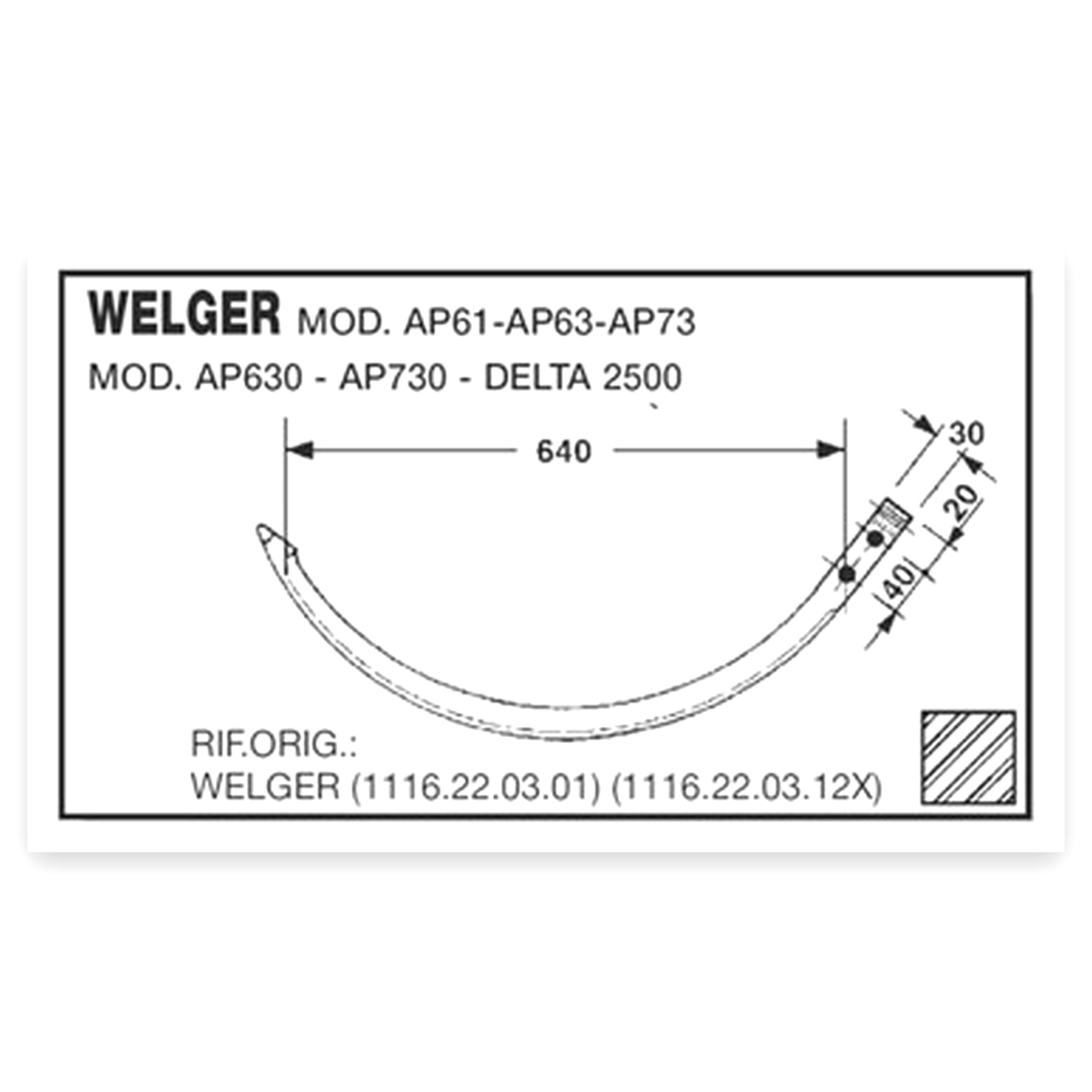 7d199a32ffc743419e5d4f0977be7bd5.jpg IGŁA PRASY WELGER AP61,AP63,AP73,AP630, AP730,DELTA2500 Welger Do