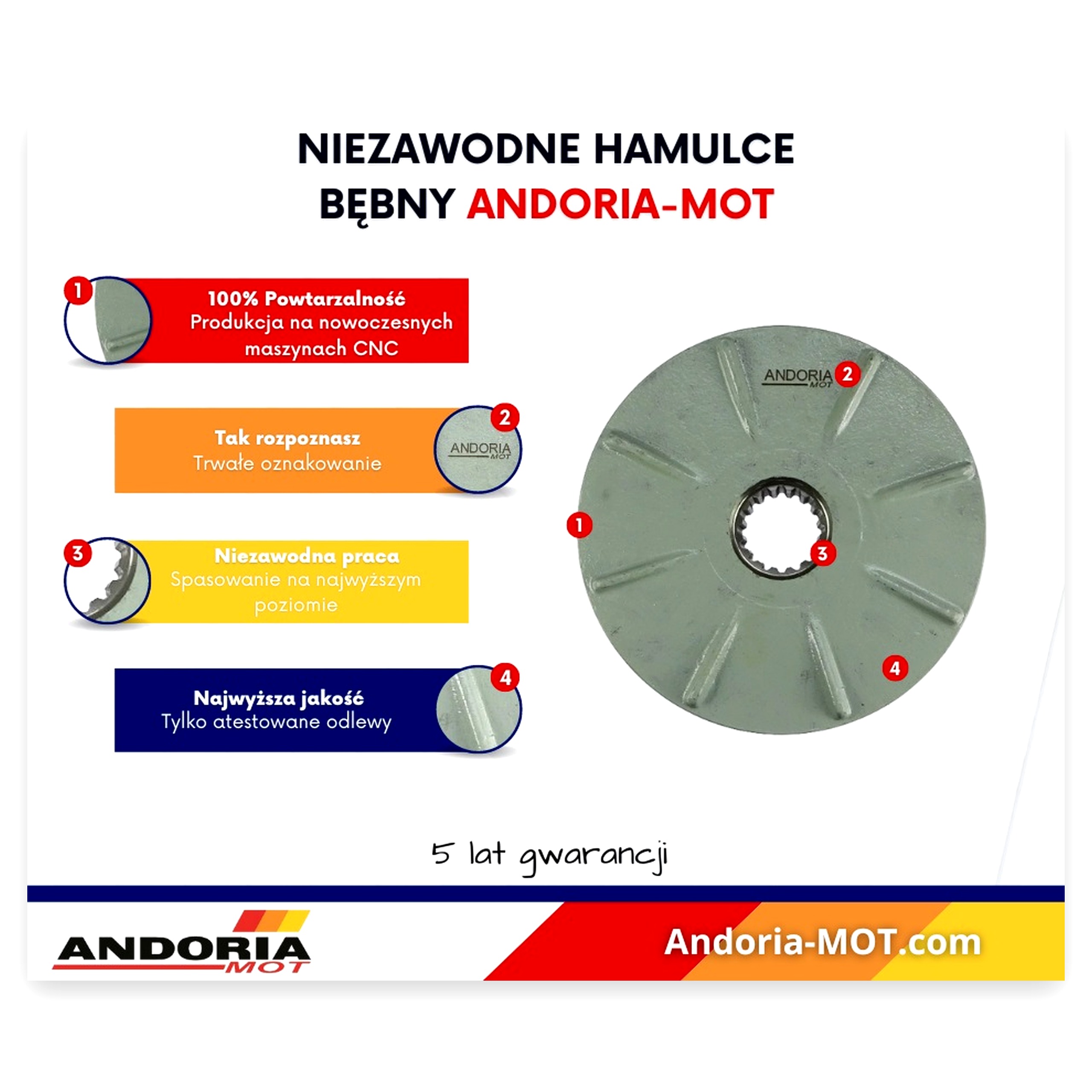7d9e67f2eca53145ccaab8d7e5dd7a42.jpg Bęben hamulca Ursus C-330M ANDORIA