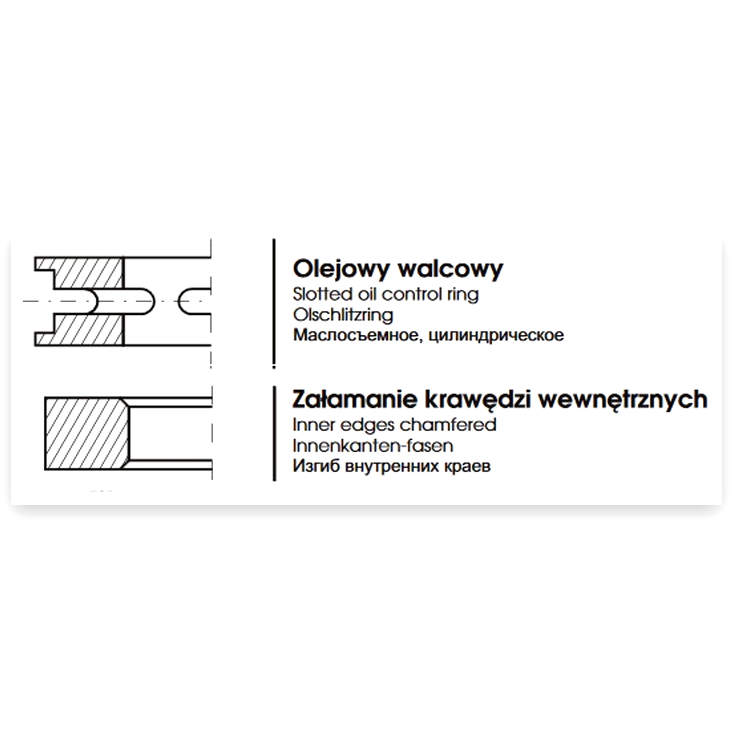 Pierścień olejowy MF4 476x6 35x3