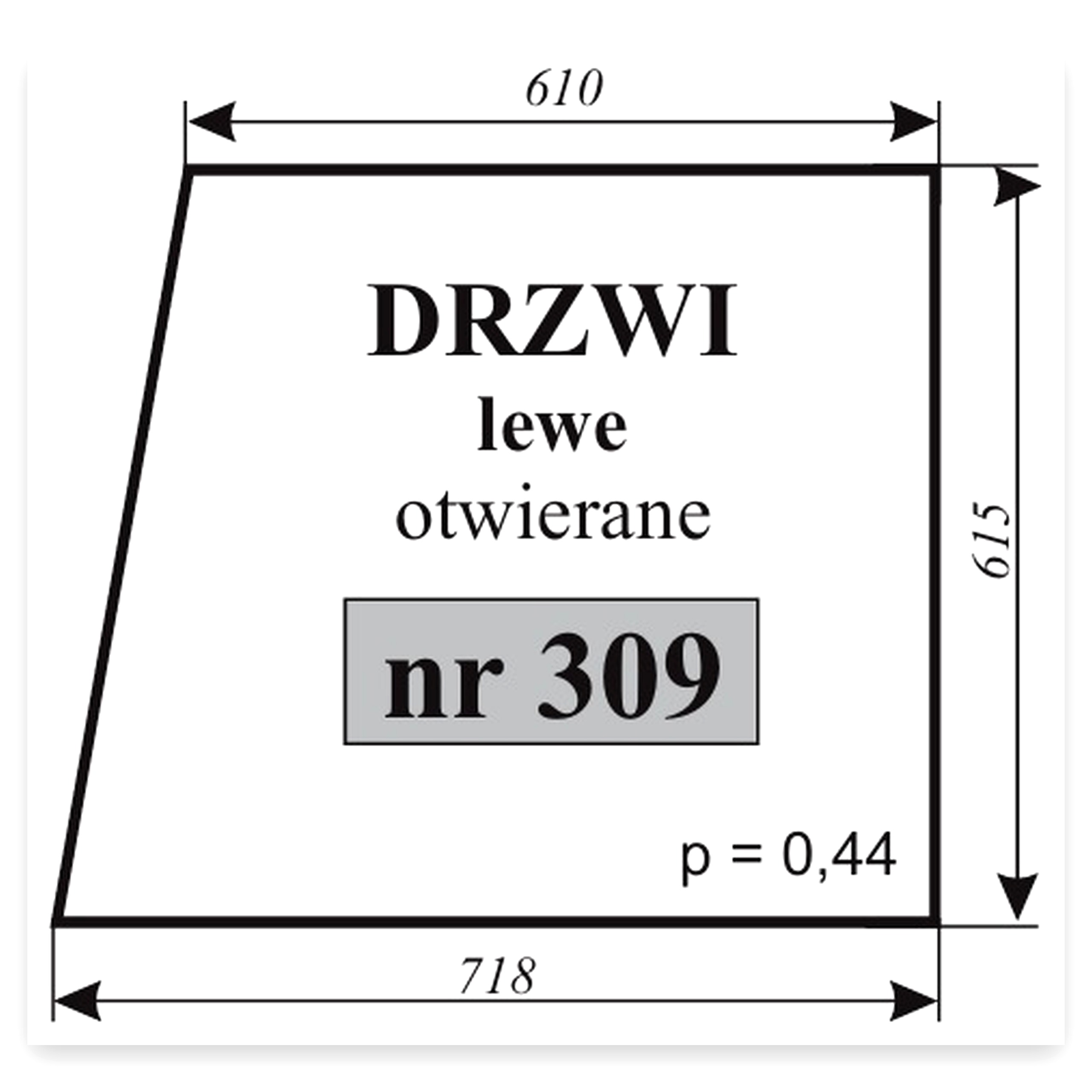7e1357175f5d4f05da434279527273a9.jpg Szyba drzwi lewe do ciągnika Ursus C-360
