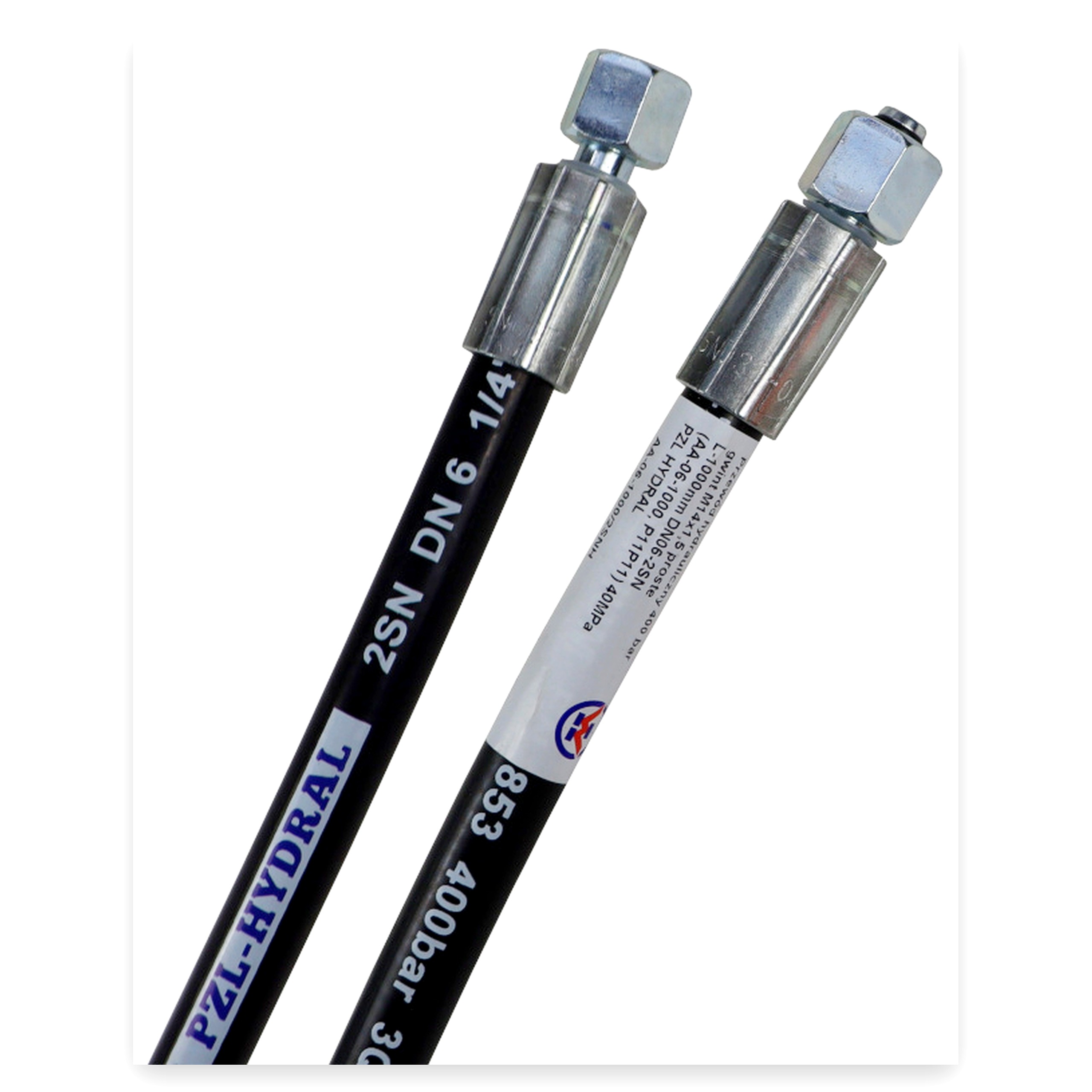 81c5a8188bb9e5de9cc49a30fc1f3f50.jpg Przewód wąż hydrauliczny 400 bar gwint M14x1,5 proste L-1000 mm (AA