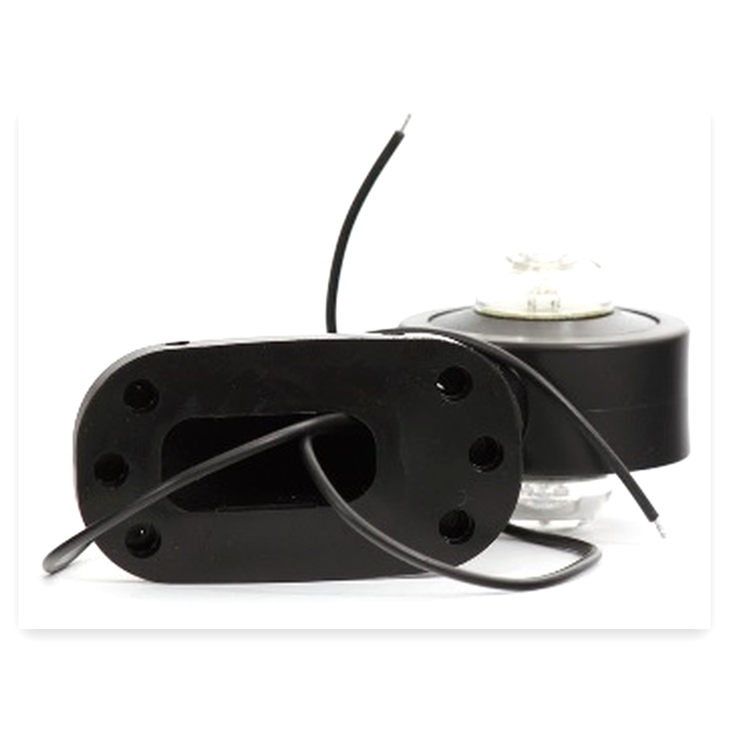 81cbfc1c86bc396ee13599ef261191fd.jpg Lampa obrysowa kątowa przednio - tylna W21.7 V Biało - Czerwona LED 12