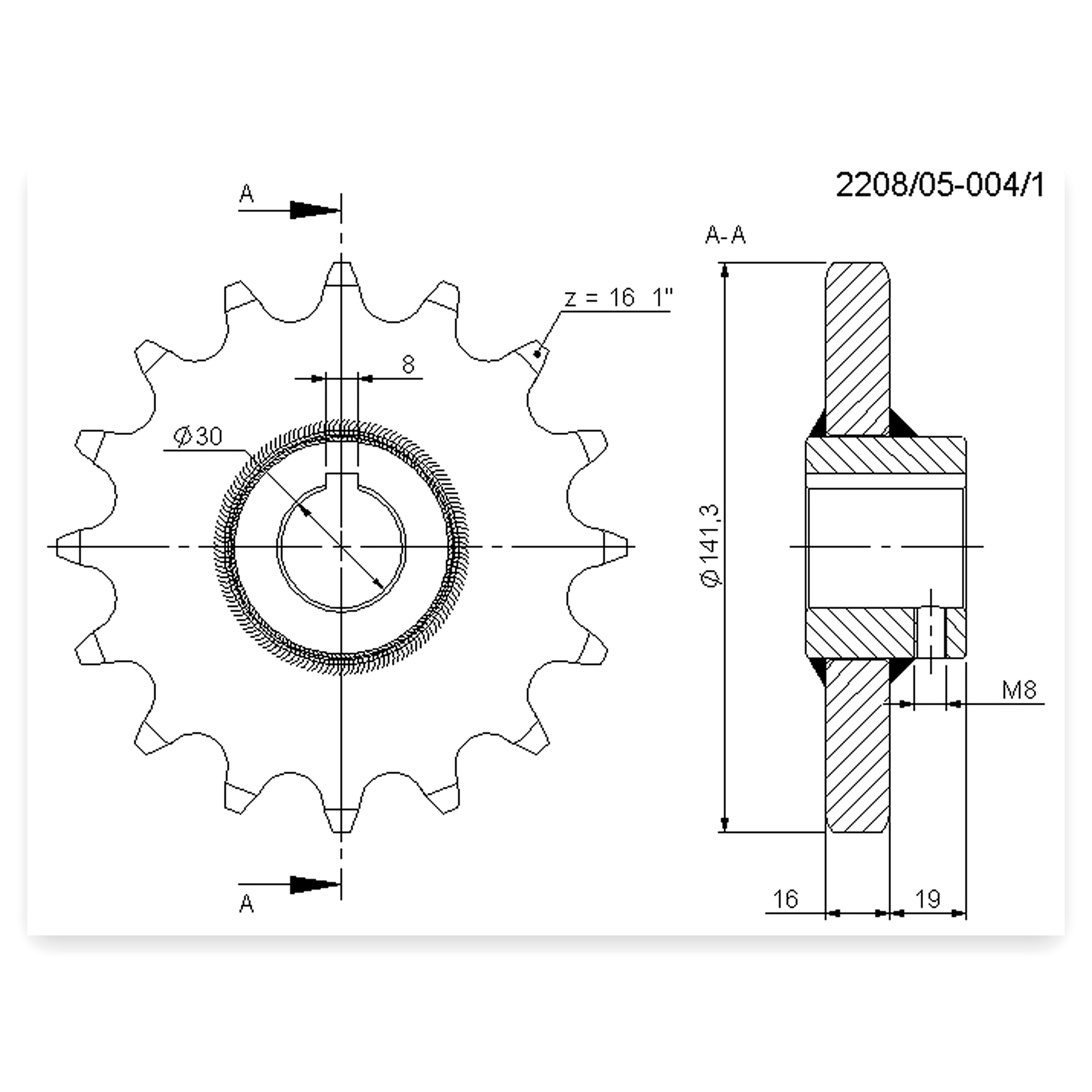 856f001beb9ddbb860020a80bd8c8336.jpg Koło łańcuchowe Z-16 FI- do rozrzutnika