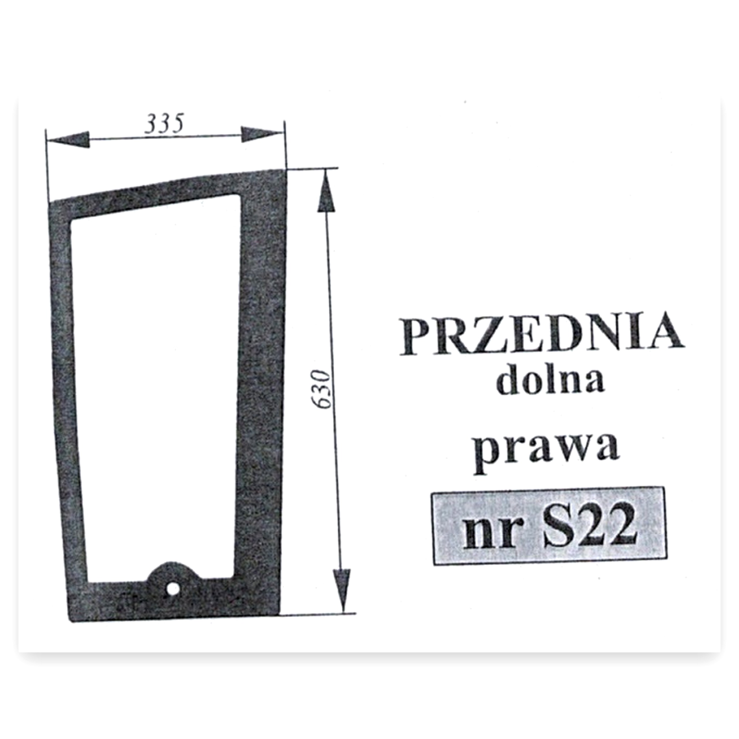 8645f5f99ebad393c7d1537b3b3c0a4f.jpg Szyba przednia dolna do ciągnika Zetor
