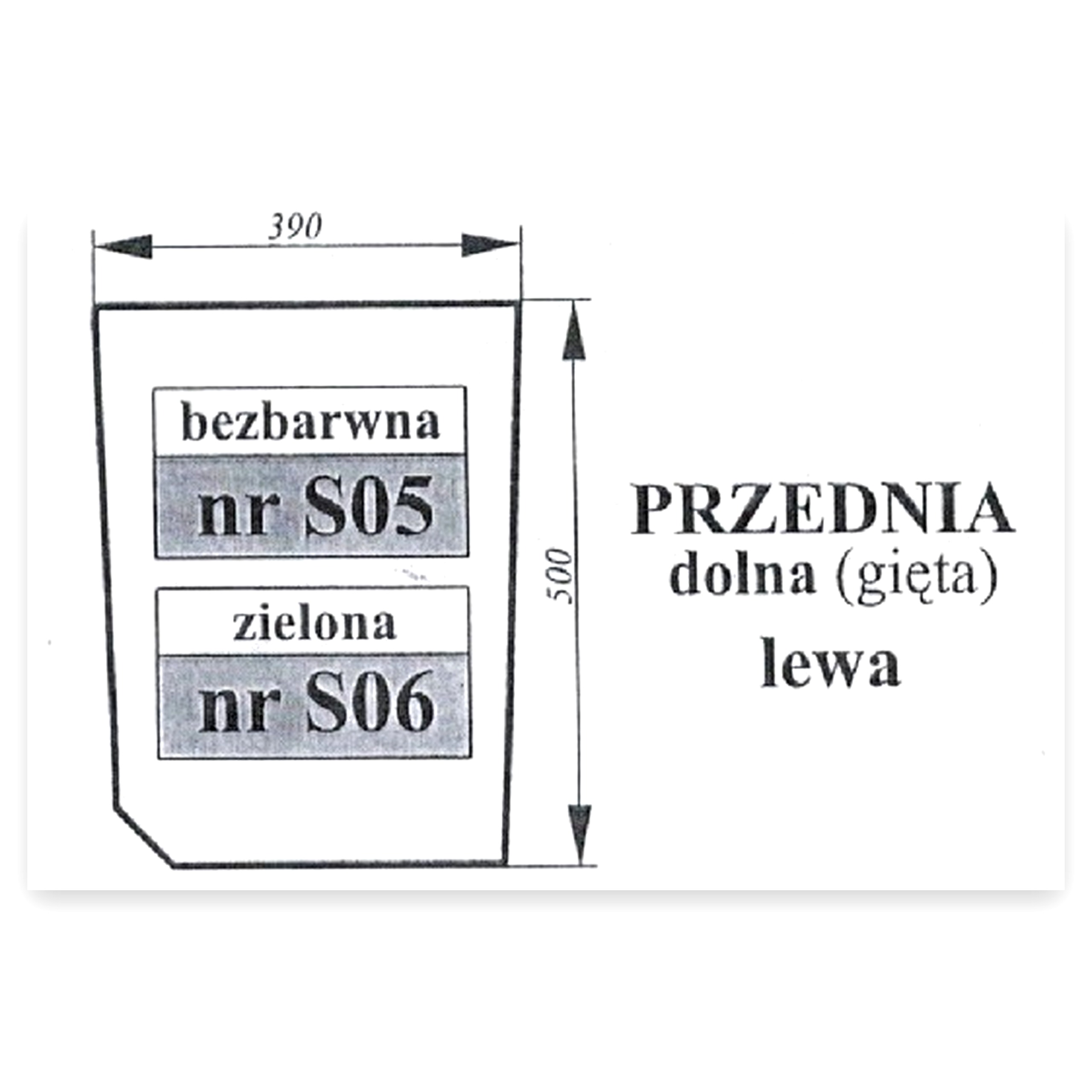88088e715255af350150bb9c784b184a.jpg Szyba przednia dolna do ciągnika Zetor 3321