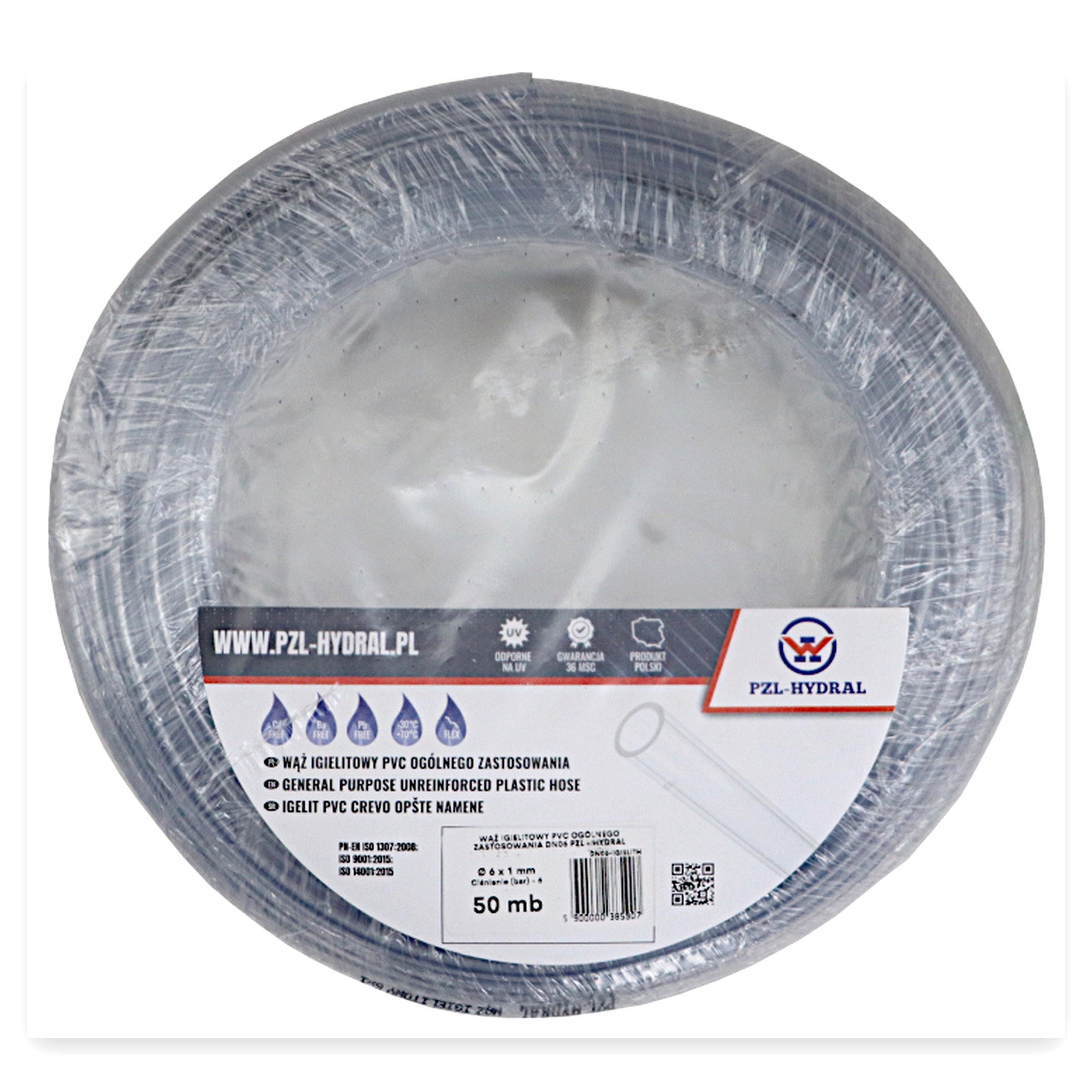 89d819002a0aac5887d86b51144f4de0.jpg Wąż igielitowy PVC ogólnego zastosowania DN06 PZL - HYDRAL