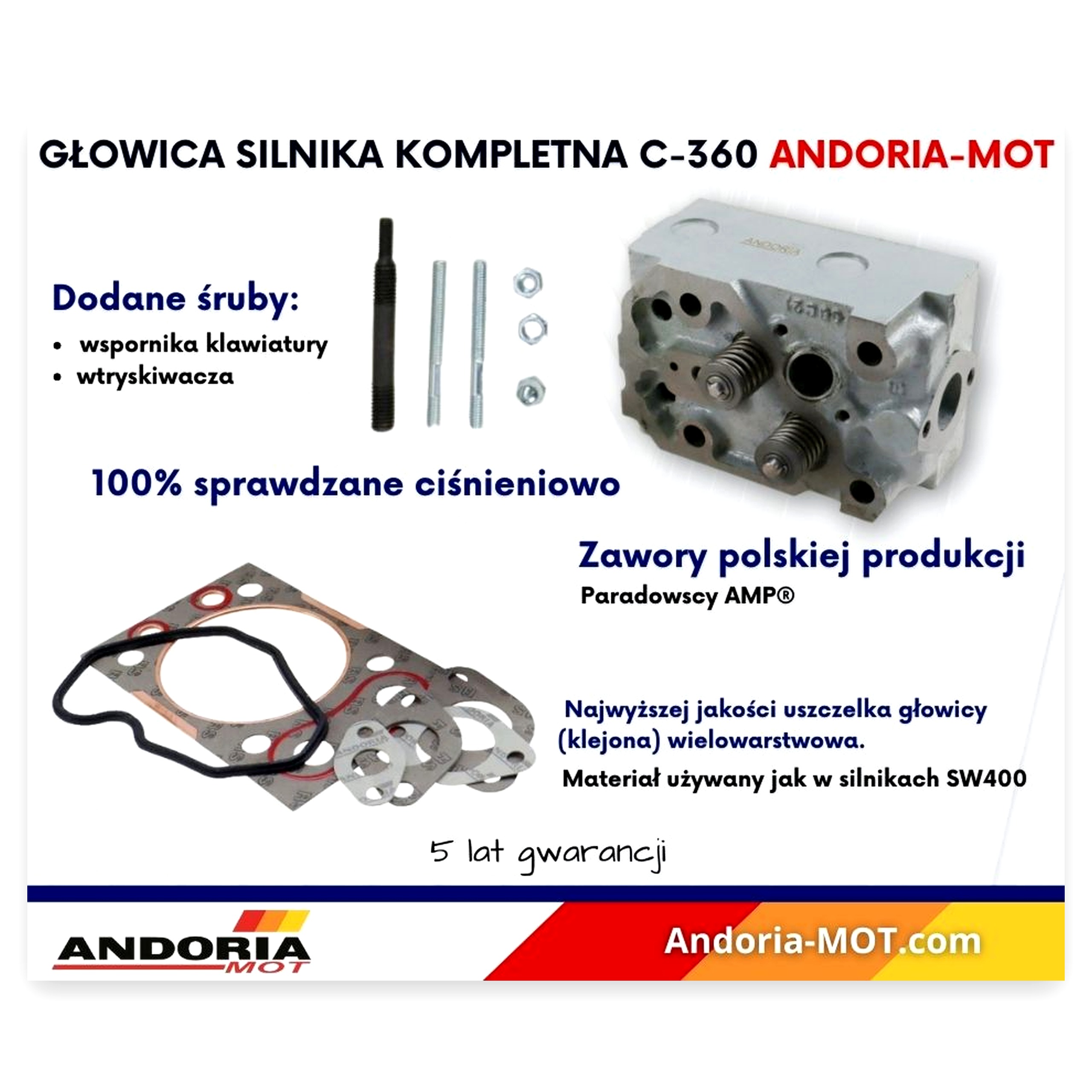 8c01ea603af4381f1cfc6f20241dd330.jpg Głowica silnika M8 M12 do ładowacza Ursus C-360