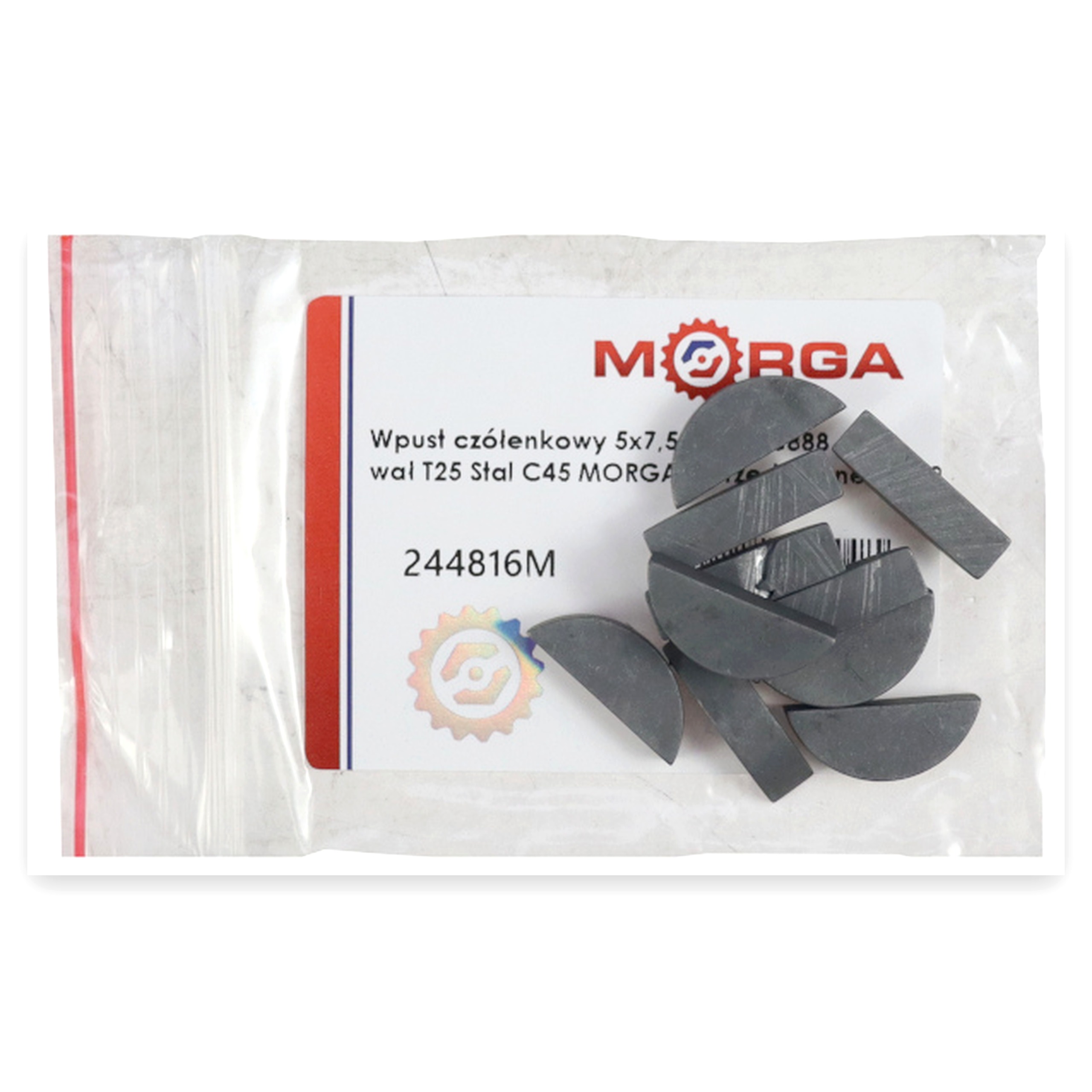 8db6a43f2bb88b7764ec5aaed7432850.jpg Wpust czółenkowy 5x7,5 DIN6888 wał T25 Stal C45 MORGA 5426010/5 (sprzedawane po 10) widoczna cena za 1 sztukę