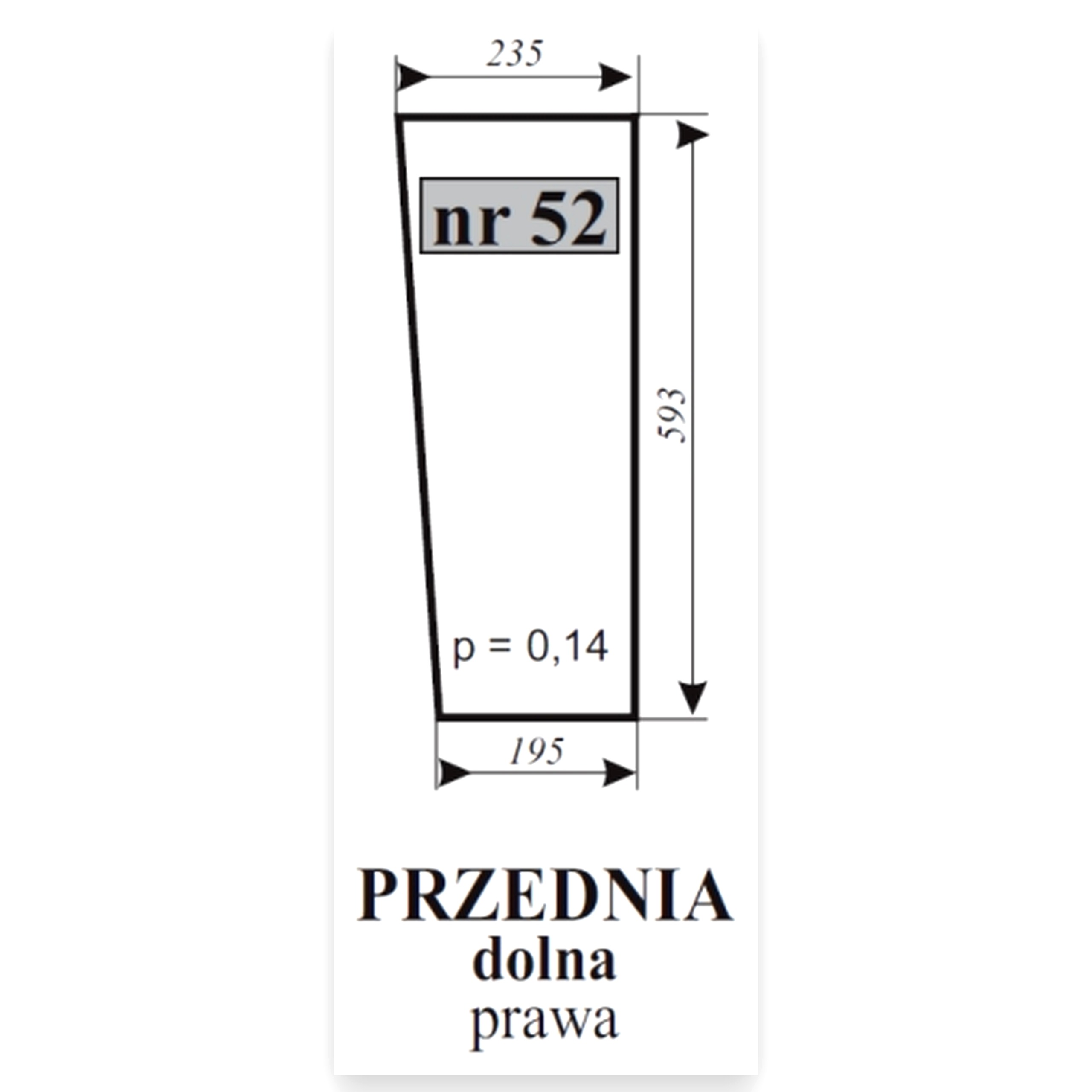 930038d5958d51a9cc3df90f3a71fc1c.jpg Szyba przednia dolna prawa MF-255 do ciągnika Massey Ferguson
