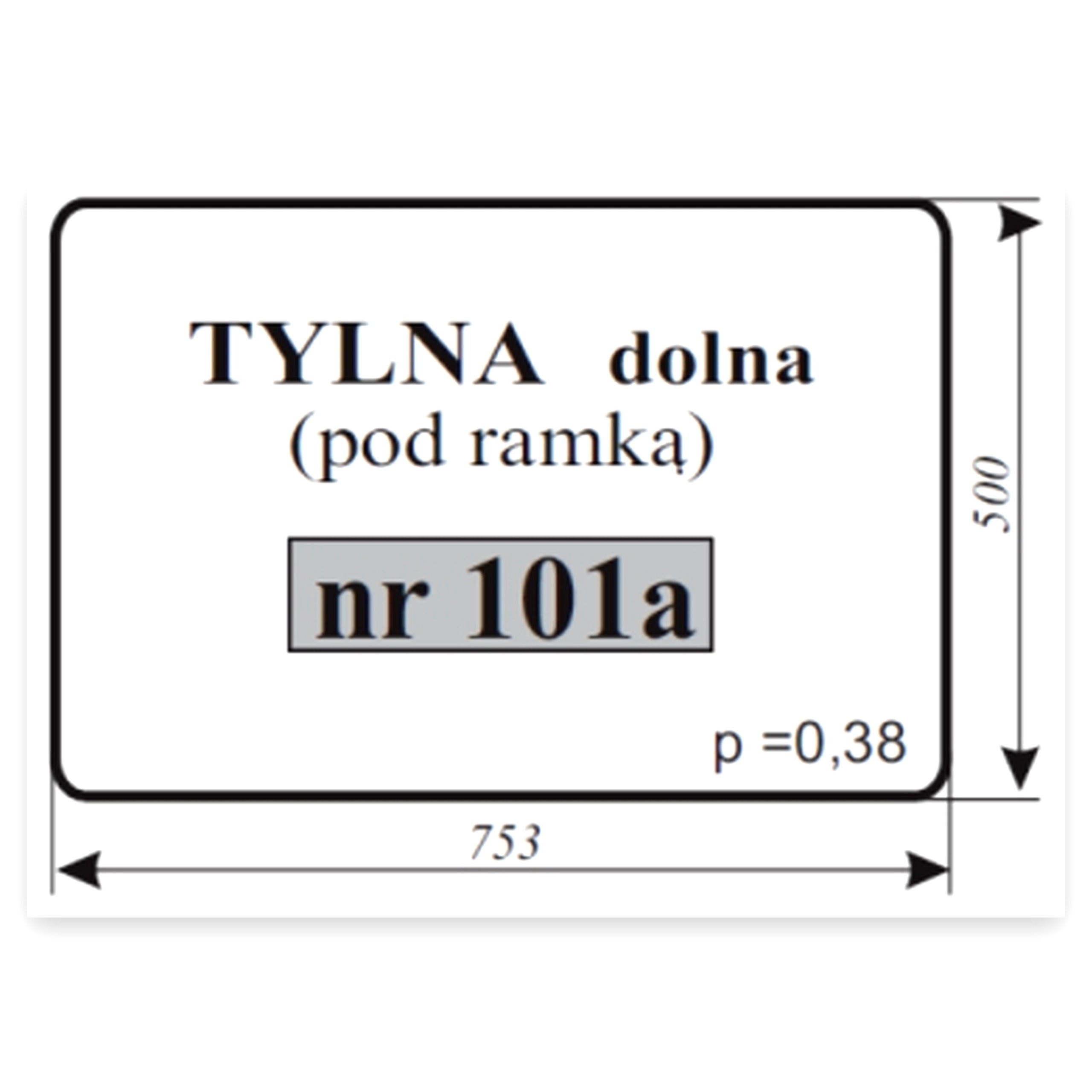97ca3e34e901ed2786ac1c5babc04cd1.jpg Szyba tylna dolna 101A do ciągnika Ursus C-360