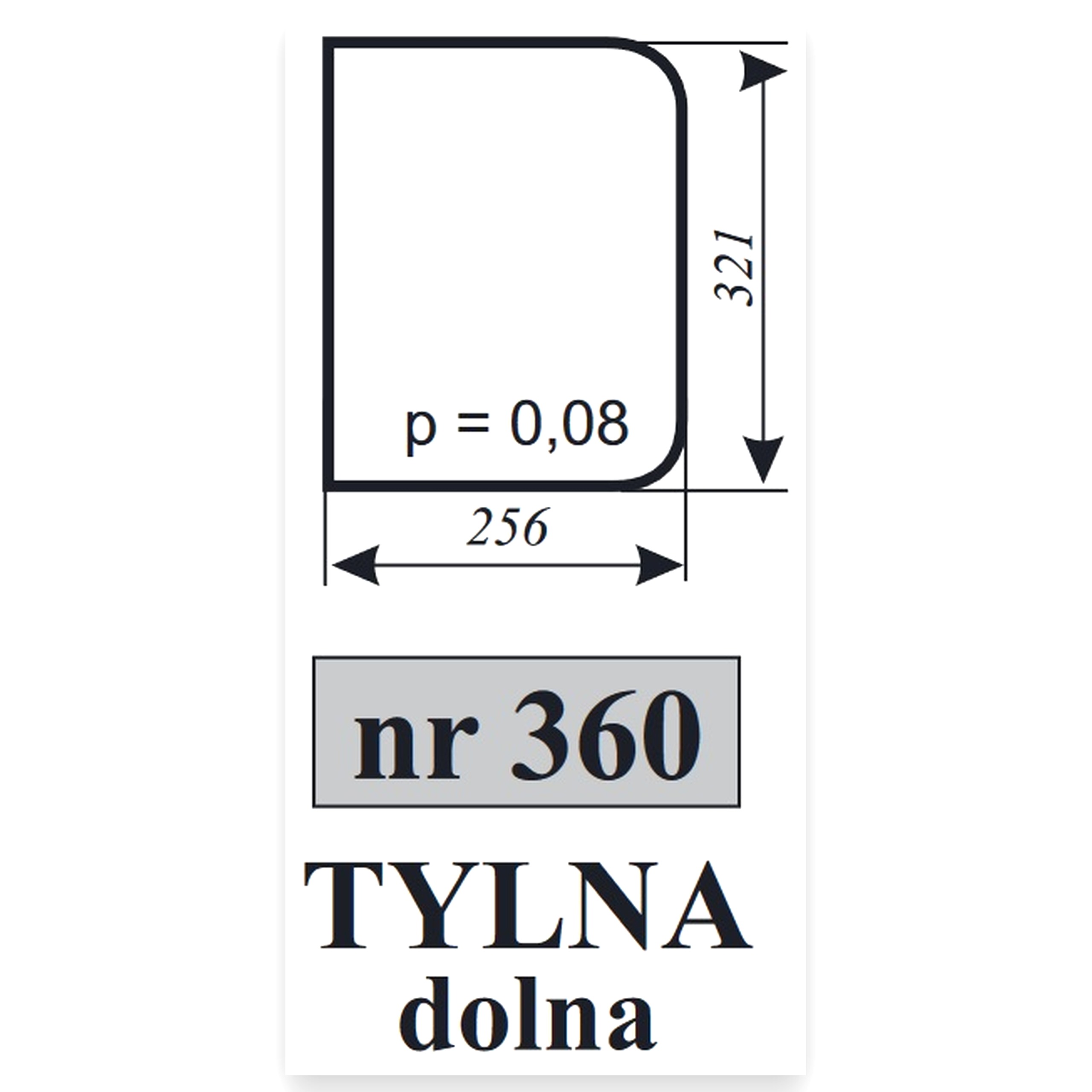9a9fc50895b9118080da4a38fc160b0c.jpg Szyba tylna dolna do ciągnika Zetor 7211