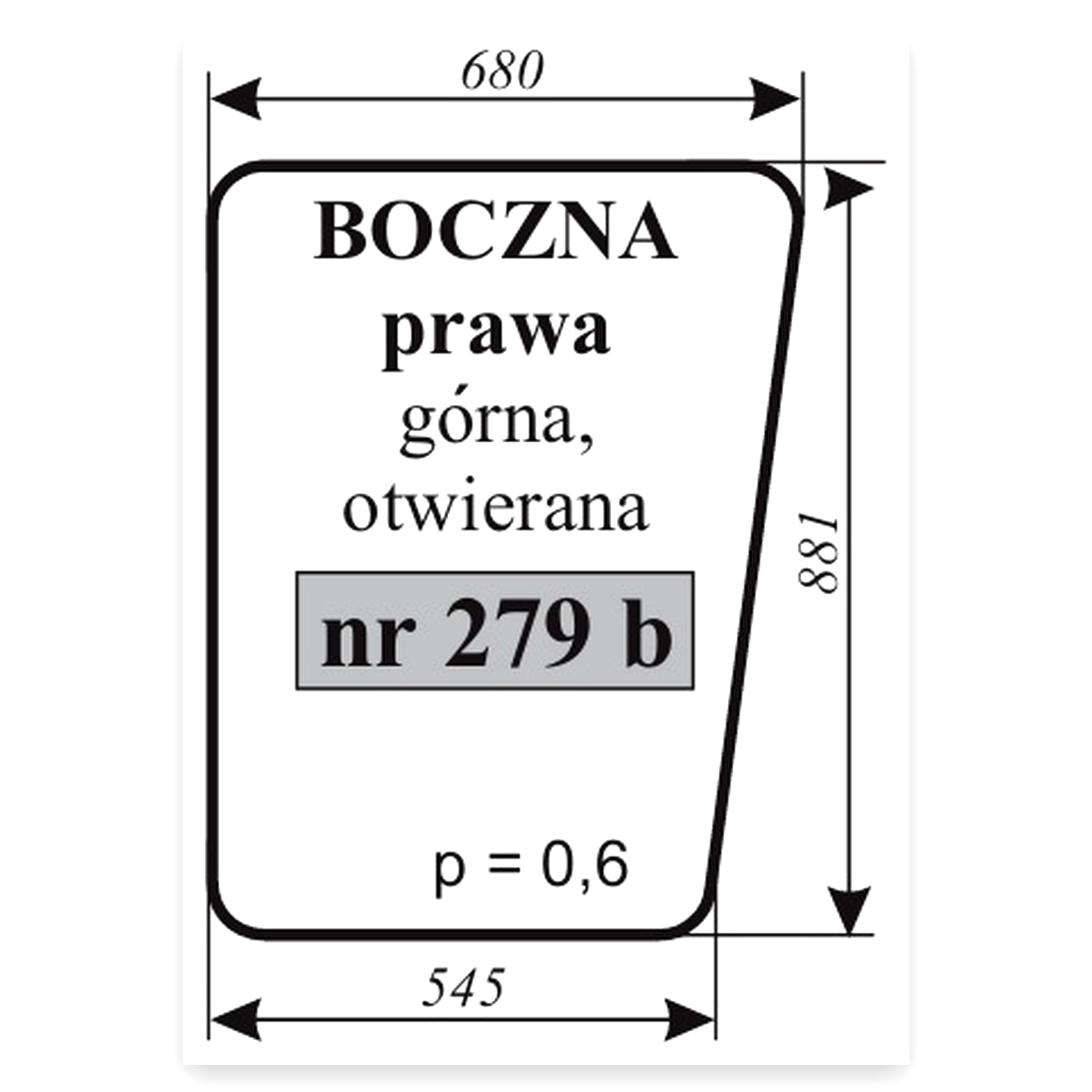 9b97579b513bda617cc4100eda21554d.jpg Szyba boczna prawa do kombajnu Bizon Rekord