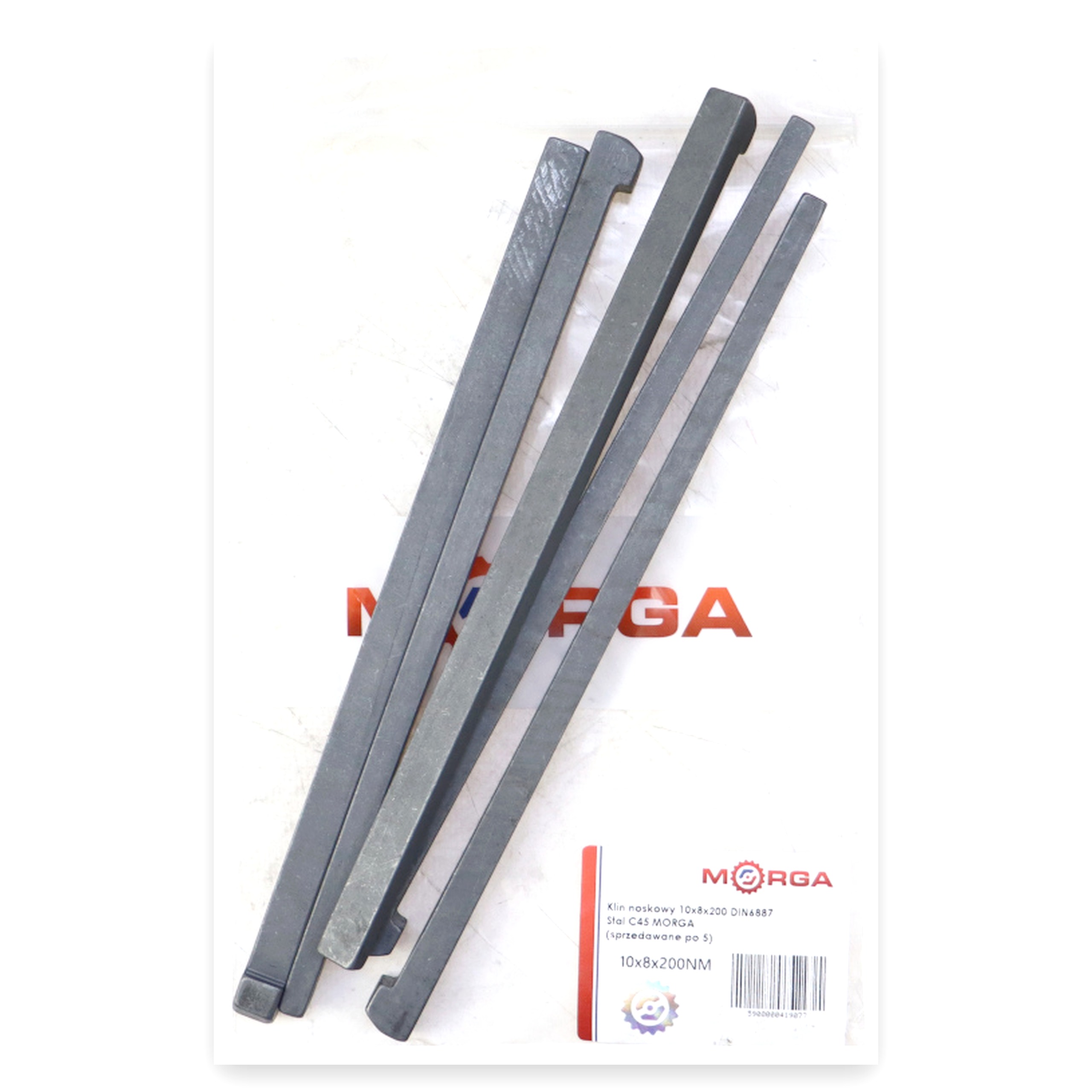 9d9c983a29d8adde03584f28042b1151.jpg Klin noskowy 10x8x200 DIN6887 Stal C45 MORGA (sprzedawane po 5) widoczna cena za 1 sztukę