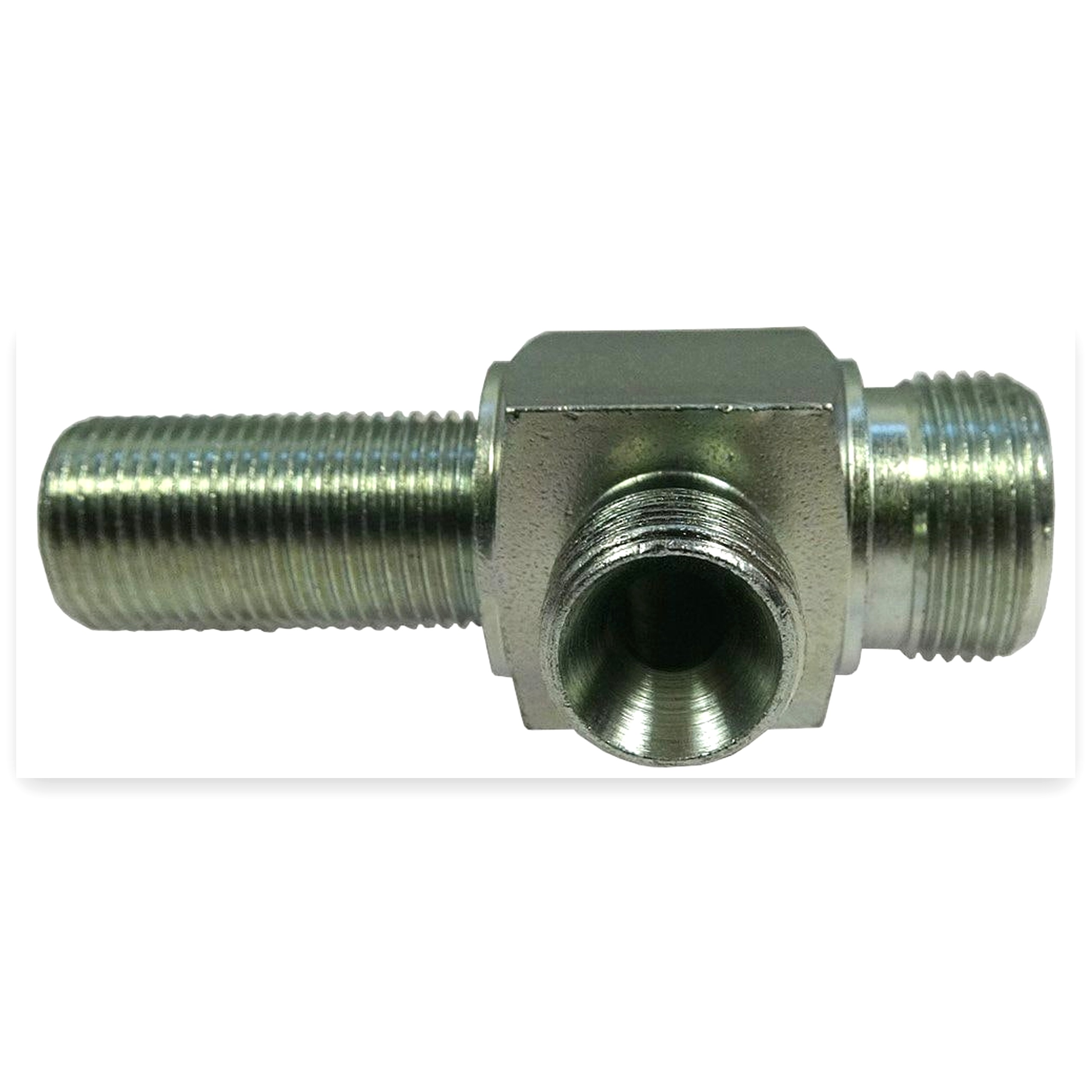 a0046aefd989c7489ef7044230e2c8e5.jpg Złącze - złączka hydrauliczna - trójnik 3/8" grodziowy 3/8" - M22x1,5