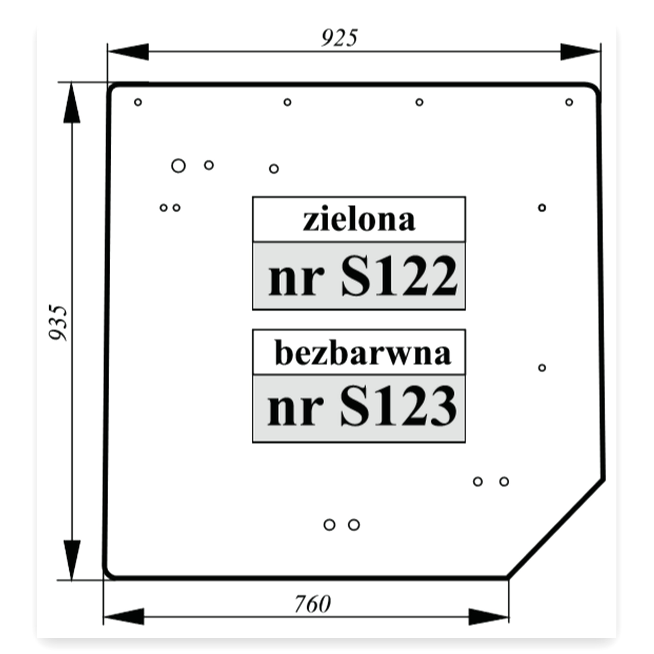 a104403ee9324ddda8d61d689330b911.jpg Szyba tylna Claas gięta bezbarwna przykręcana na listwie Claas Do