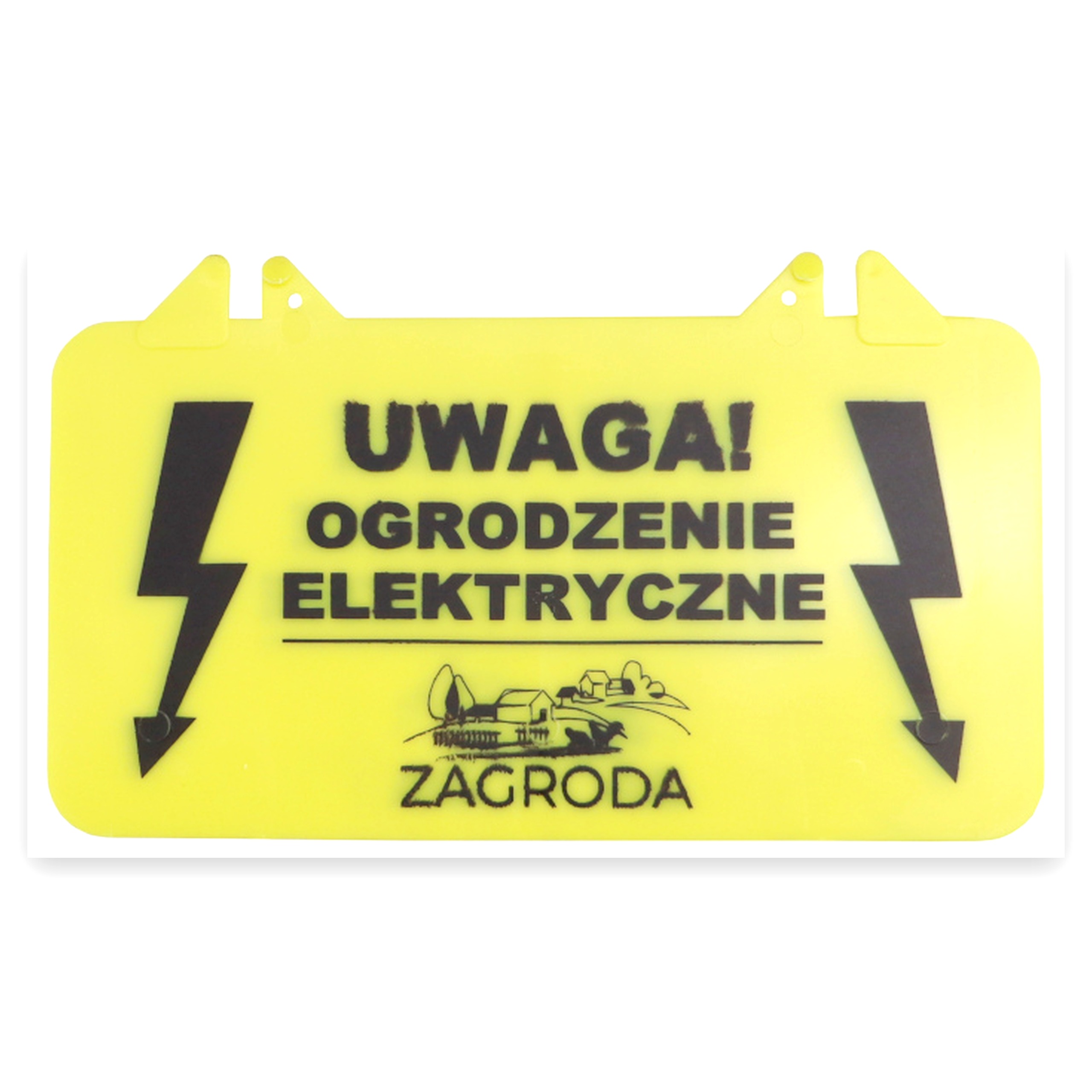Tabliczka ostrzegawcza ogrodzenia elektrycznego Zagroda sprzedawana po 10 sztuk widoczna cena za 1 sztukę