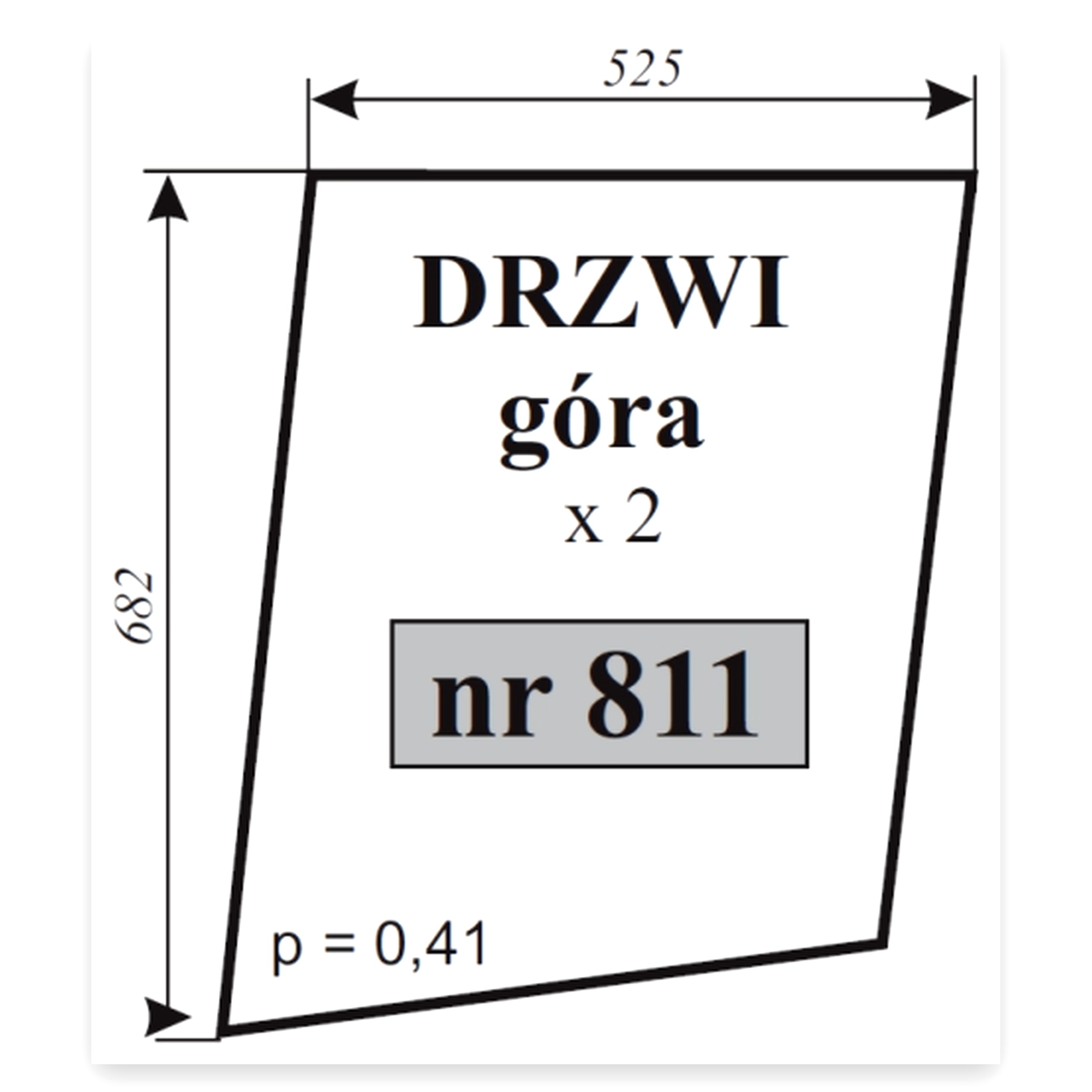 a387fc4aefef5bf3c57574fef837c382.jpg Szyba drzwi góra do ciągnika Ursus C-360