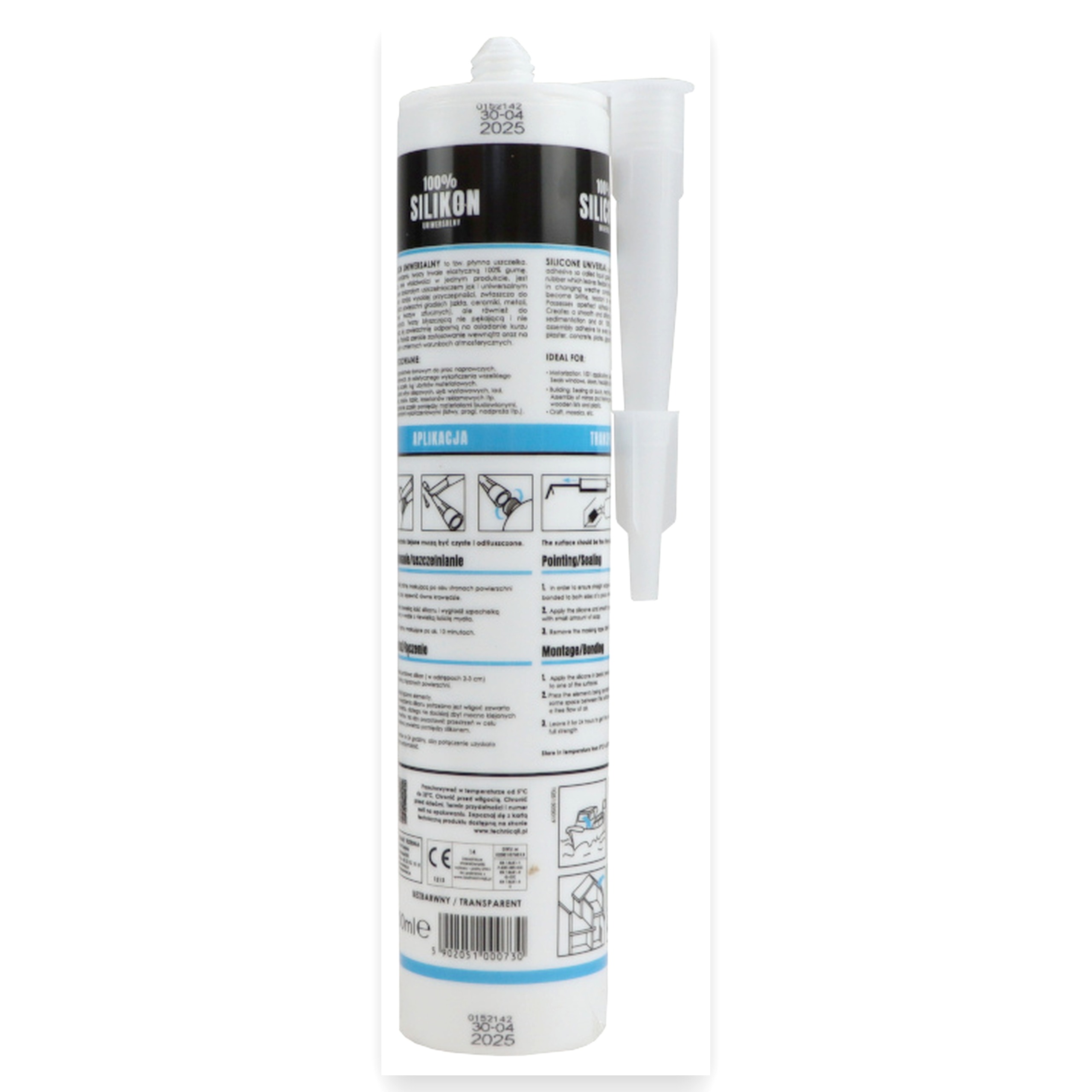 a688d23bc7f9a4beff0d7f292dd96c54.jpg Silikon na bazie polisiloksanów uniwersalny kartusz 300ml bezbarwny