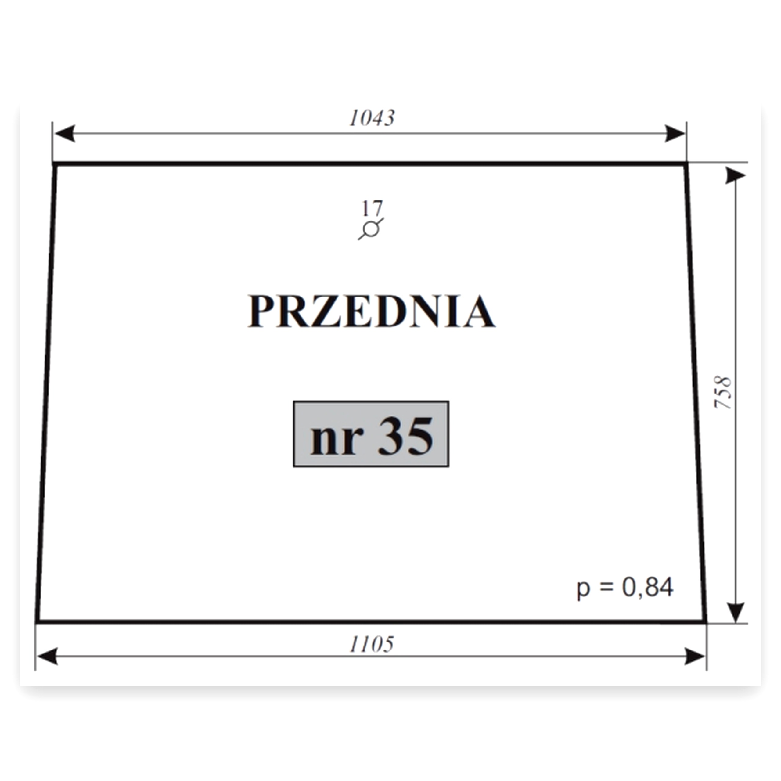 a7c43bc9108d12886598b05e6391796a.jpg Szyba przednia C do ciągnika Ursus C-360