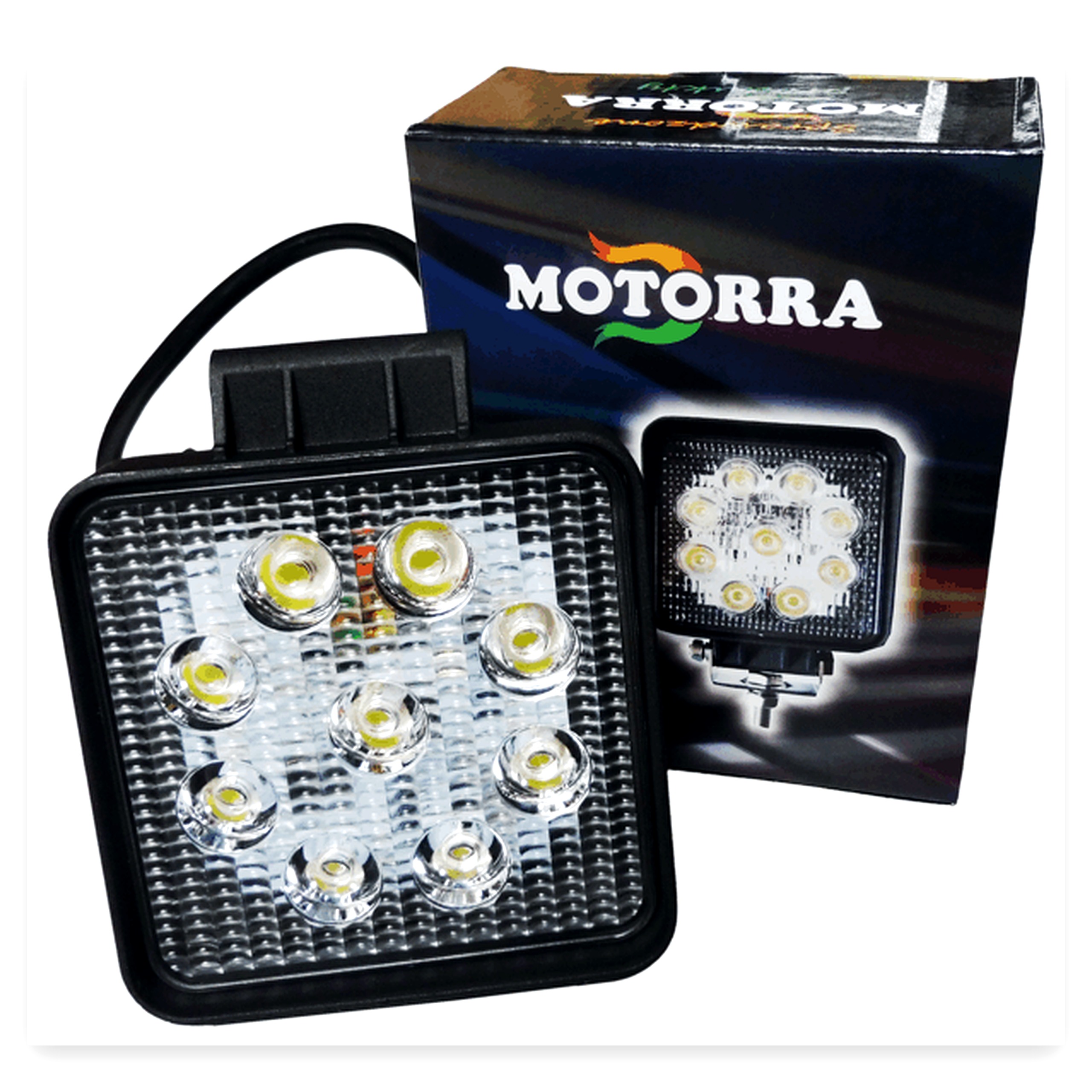 a9b1cd1a685aed60db830cc0684816b7.jpg Lampa robocza LED 9x3 W kwadratowa 127x105x25 V LRK27 2250lm D-127