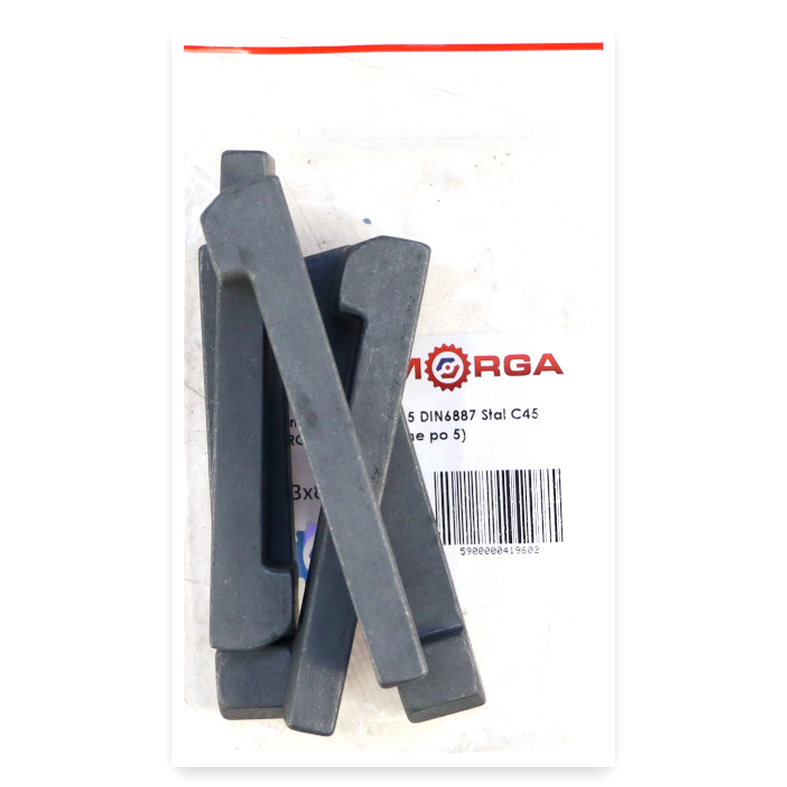 aad51eb44614e5778cb4ab0de854d4b3.jpg Klin noskowy 13x8x65 DIN6887 Stal C45 MORGA (sprzedawane po 5) widoczna cena za 1 sztukę