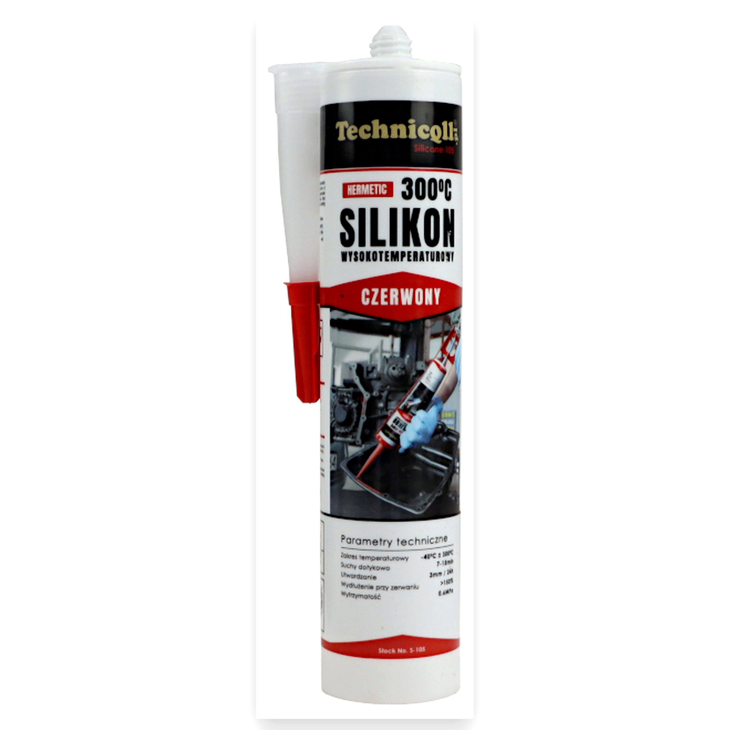 b1c47982d1c095760a5a488c77d44976.jpg Silikon wysokotemperaturowy kartusz 300ml od -40do +300C czerwony