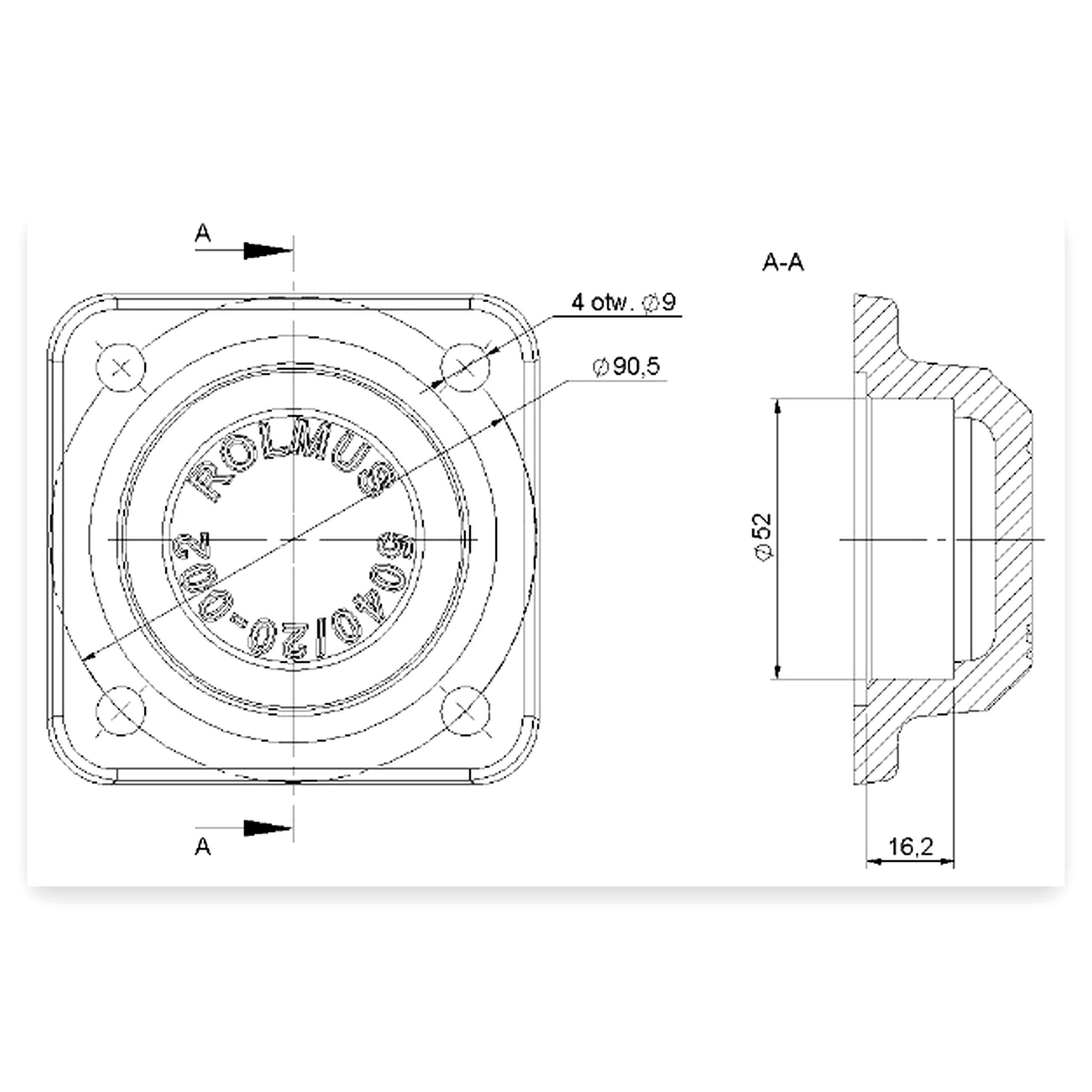 b1f8190e4a790a19f2d30930cc7eefe0.jpg Oprawa łożyska podajnika do kombajnu Bizon Rolmus