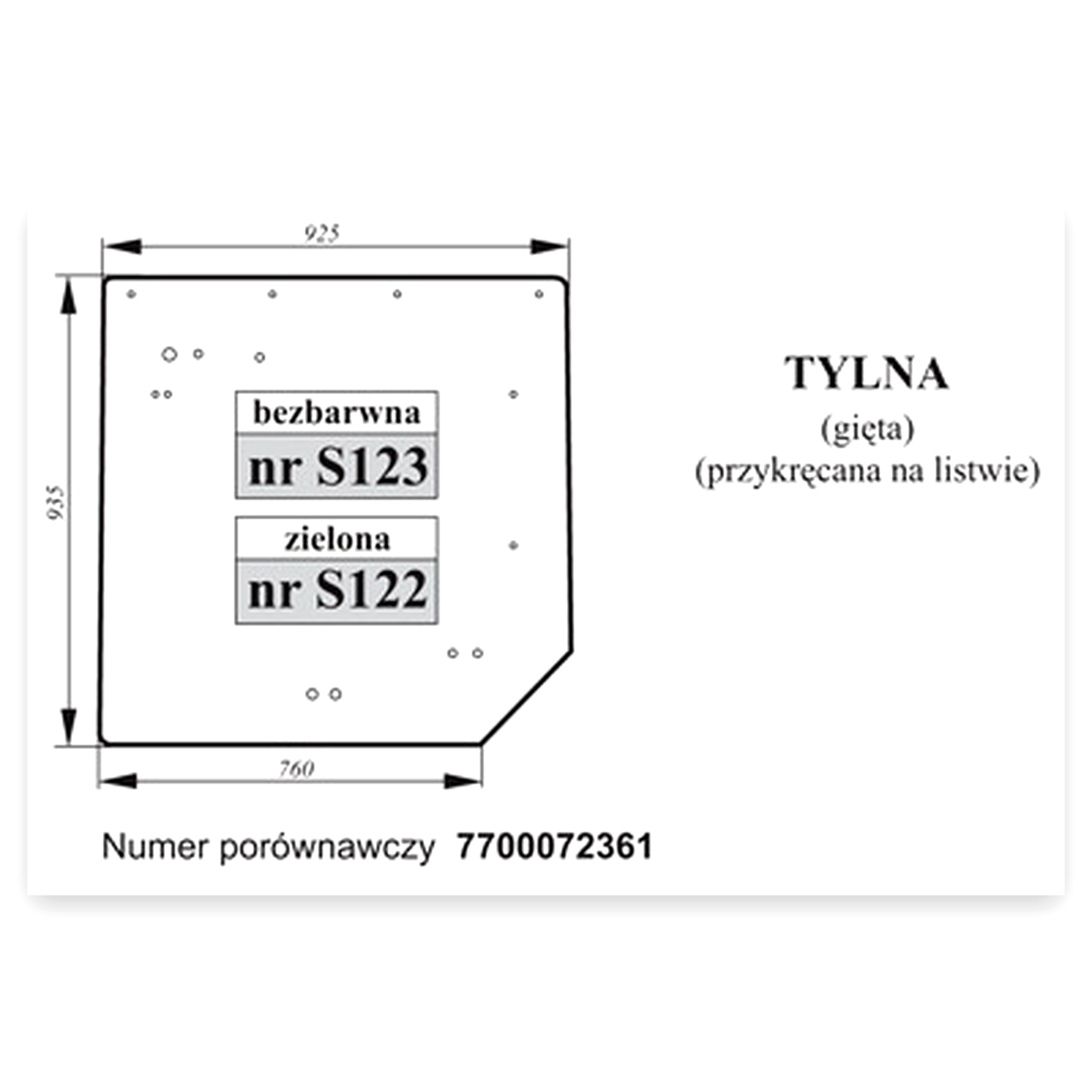 b379f4ee0841382f6529d6ed83965b8b.jpg Szyba tylna Renault do kombajnu Claas Ares