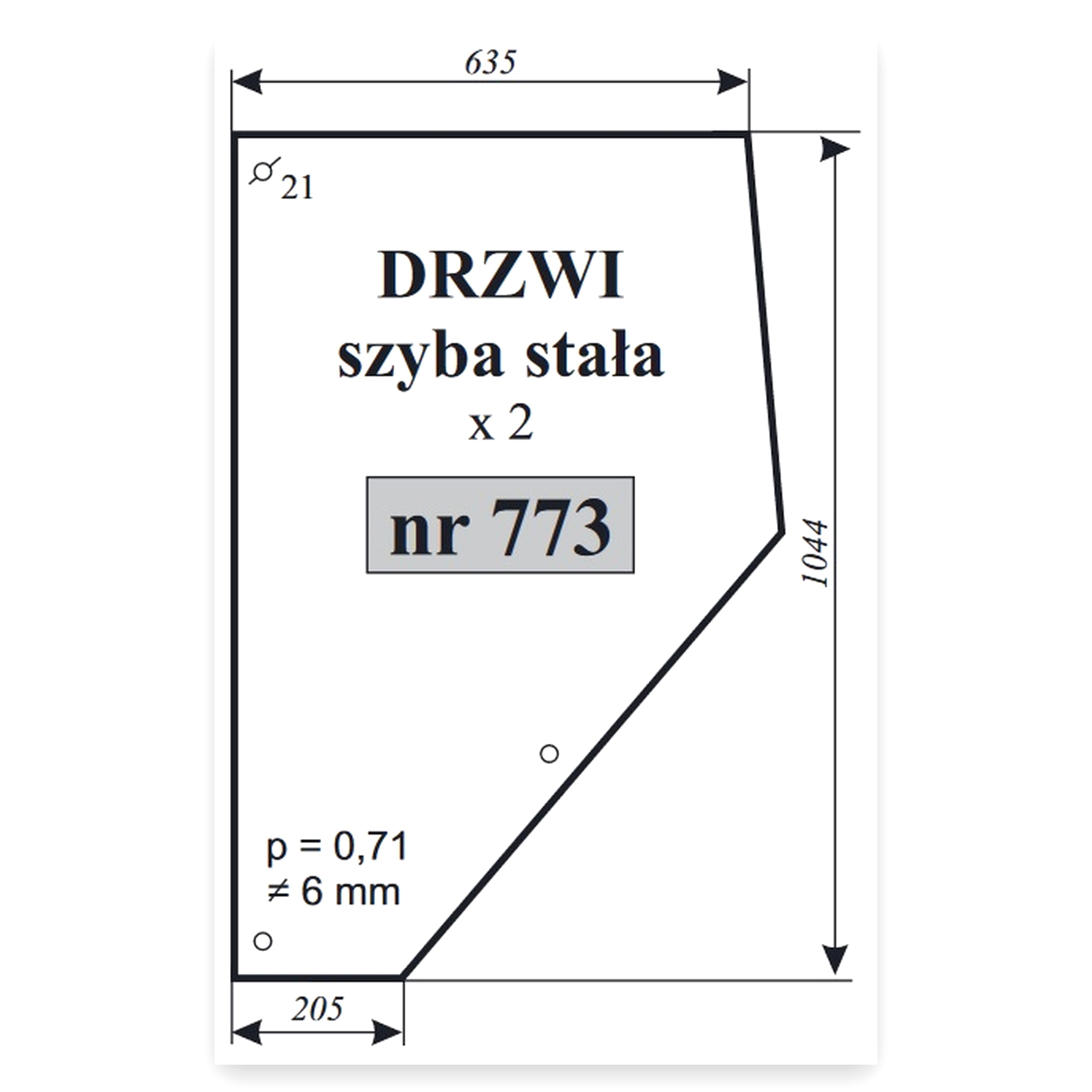 b4837d308e1824071b9b29e3312e188a.jpg Szyba drzwi stała MF do ciągnika Massey Ferguson