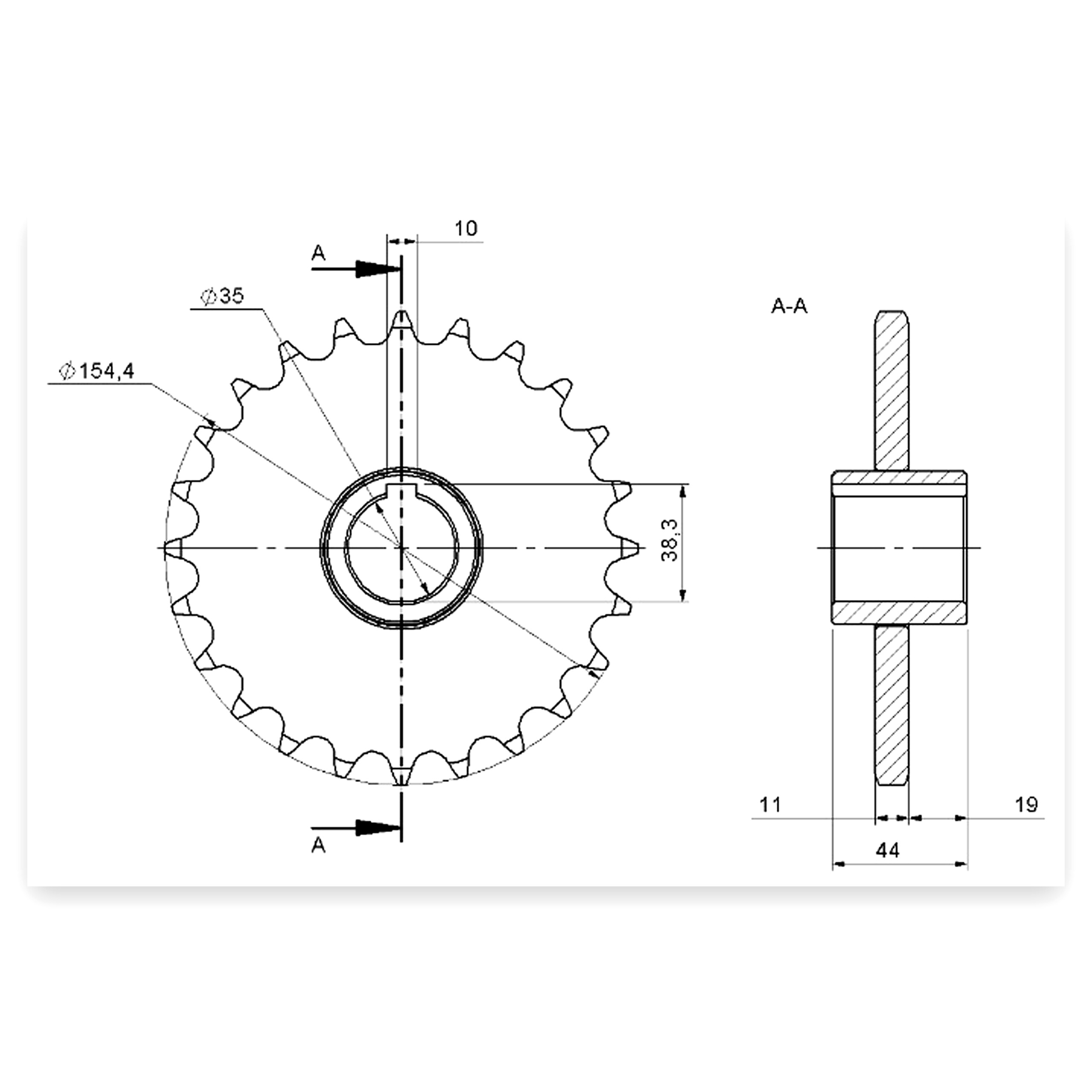 b51c6b0881e9a53311d0d6bbc8edfdae.jpg Koło łańcuchowe Z-24 kombajn zbożowy Bizon Rolmus
