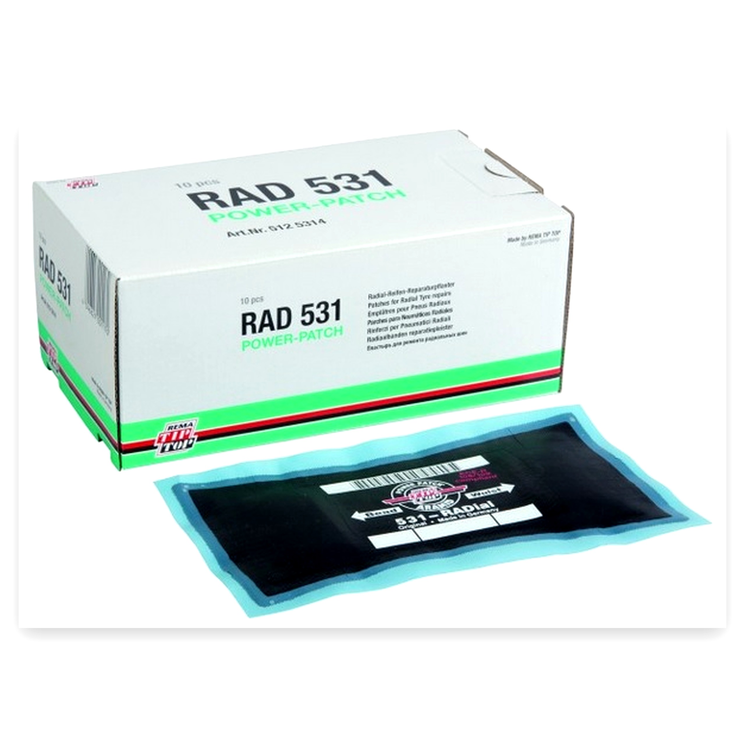 b62a77f47c3dee16b863b912ab79790b.jpg Wkład naprawczy radialny do dużych opon 165x75 mm RAD 531 Tip Top