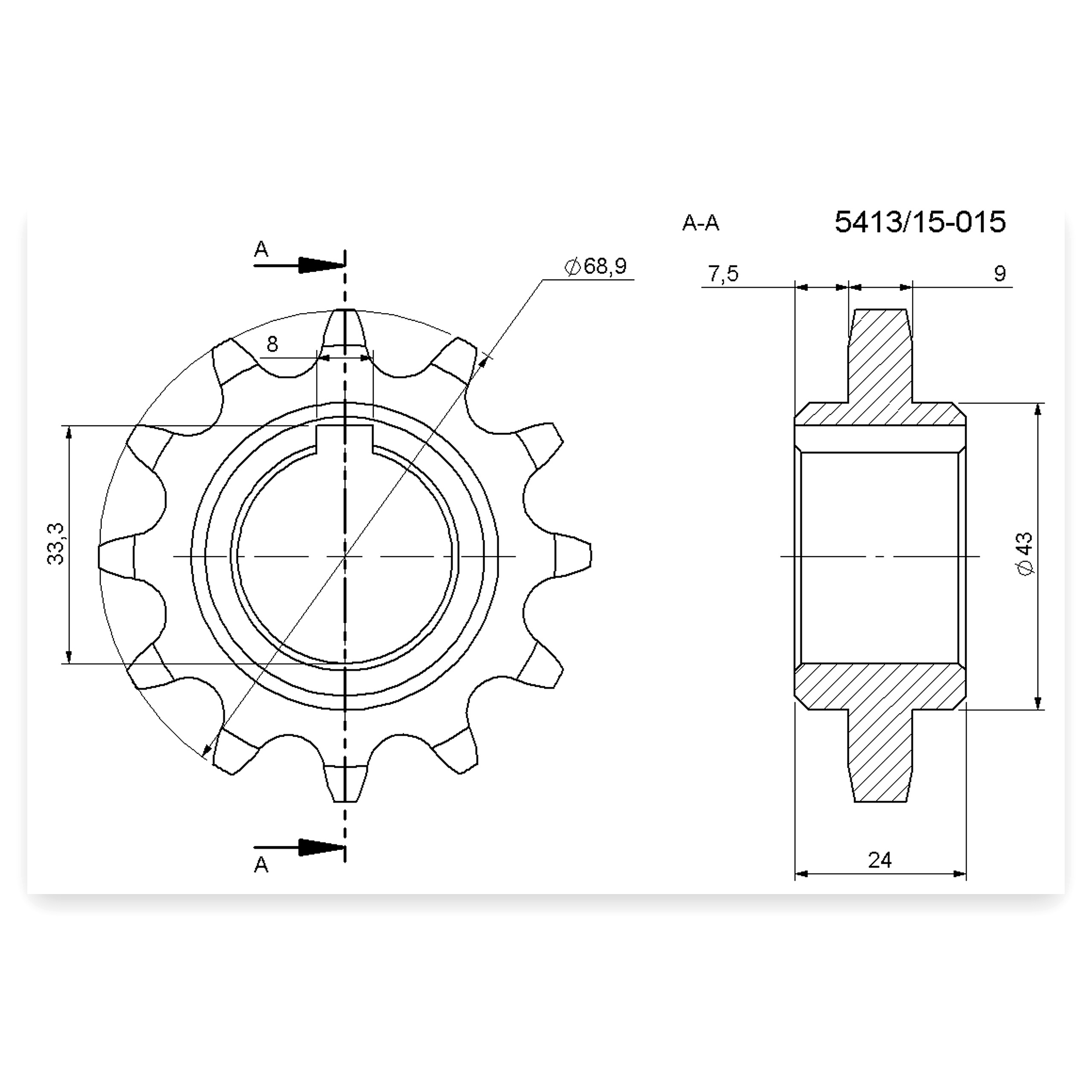 b6b12a9a75b4ca4ce2ba898277877930.jpg Koło łańcuchowe z-12 5/8" kombajn buraczany Neptun