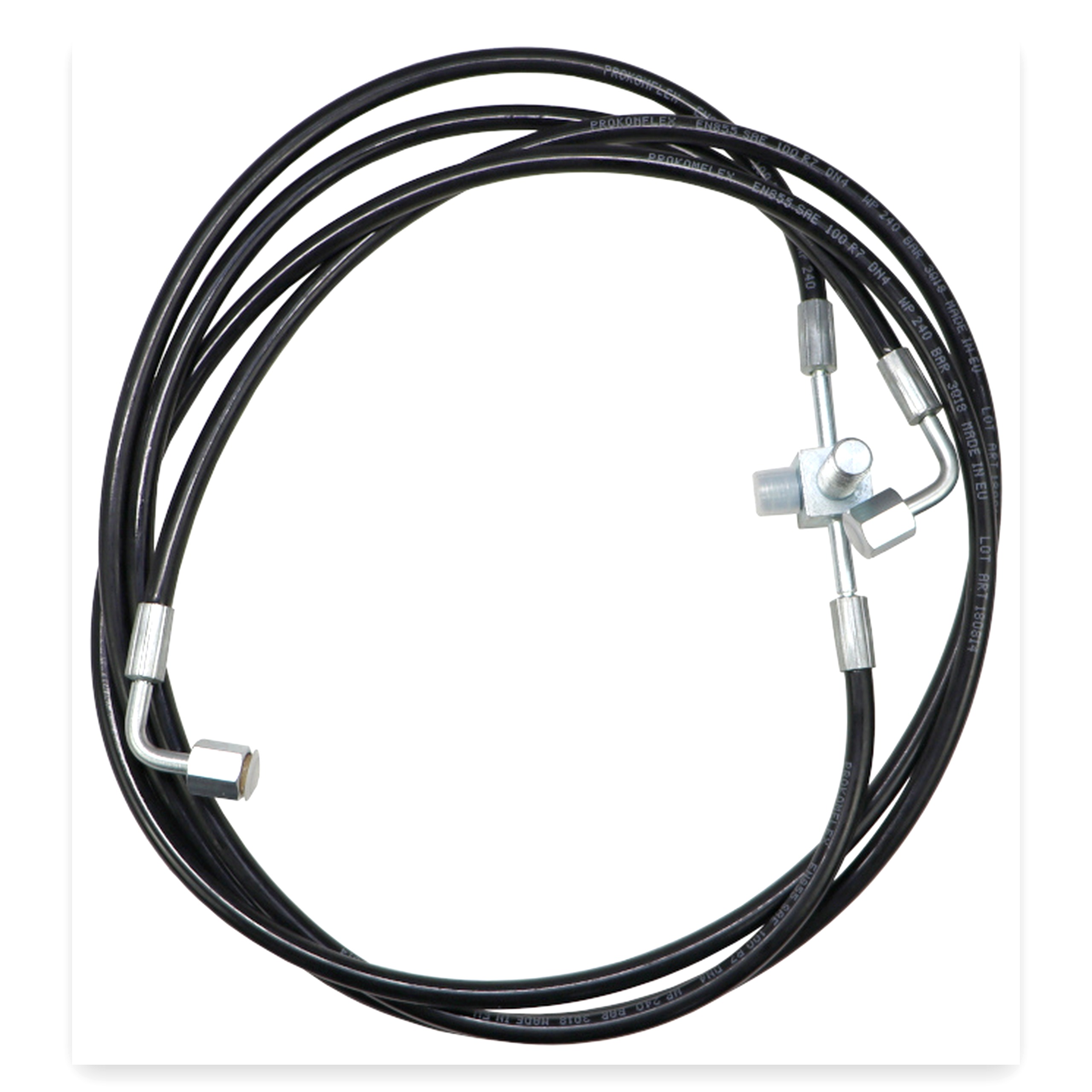 Przewód wąż termoplastyczny kompletny z kostką M12x1,5 L-2830 mm