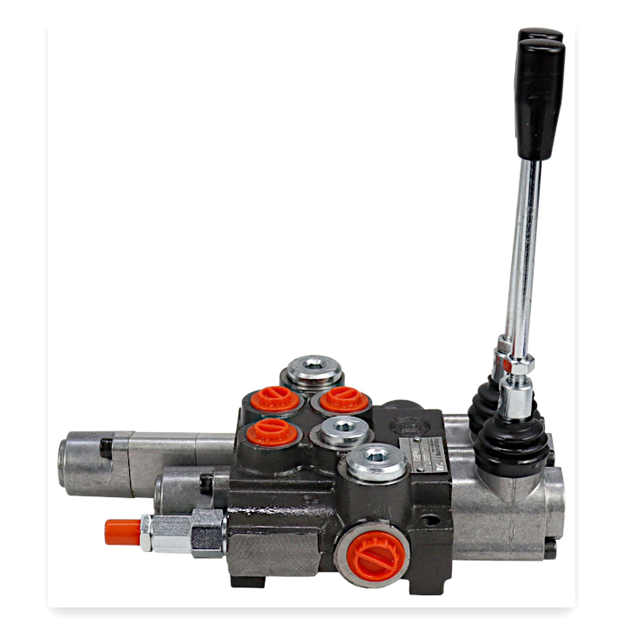 bb98b496f42e2e2ddc468c25d0a85fc9.jpg Rozdzielacz hydrauliczny dwusekcyjny 40 L/min z sekcją nurnikową