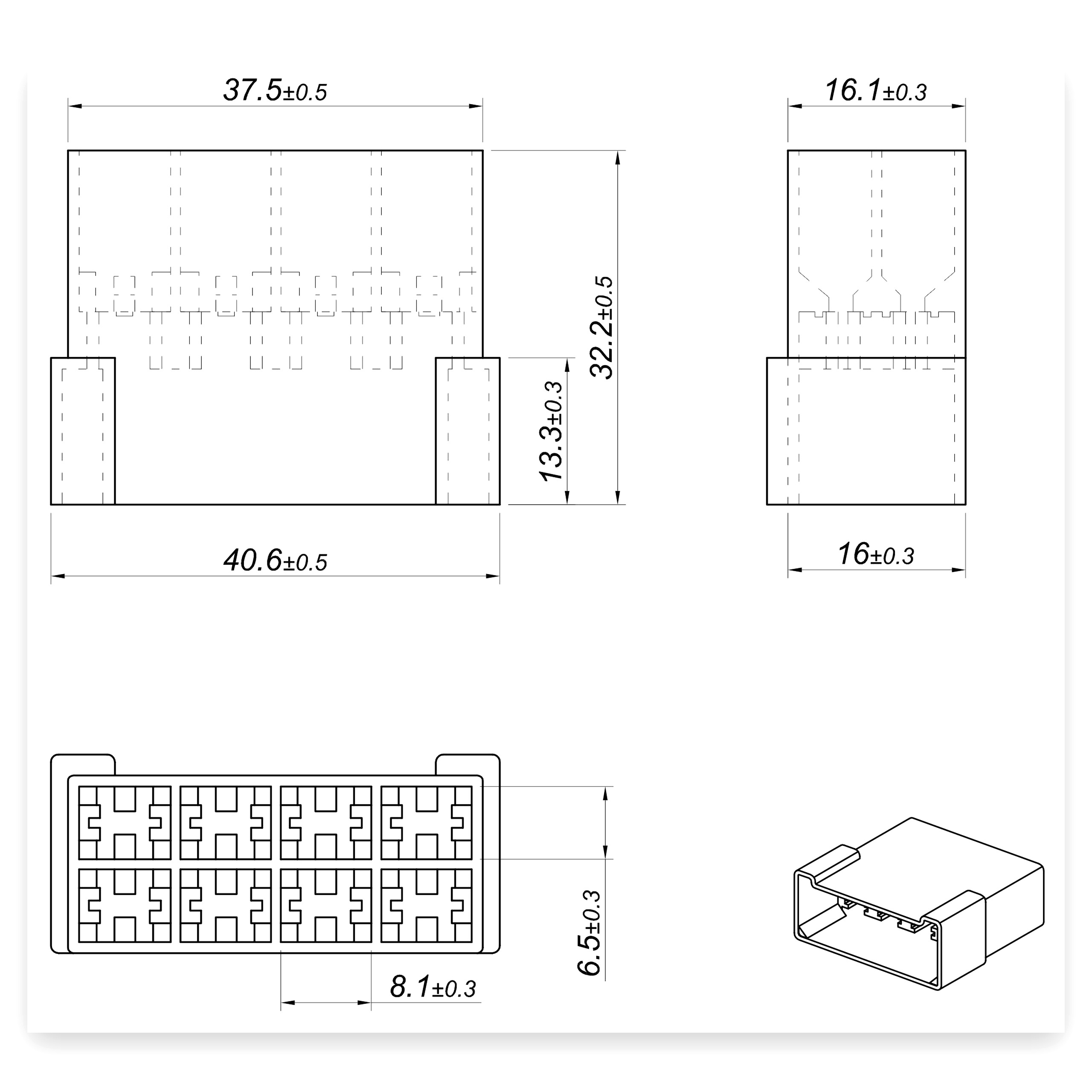 bc5e3d8ea1c208d39a53ade299fcd206.jpg Obudowa konektorowa OWD MC 6,3 V2 8P ( sprzedawana po 10 szt ) ELMOT widoczna cena za 1 sztukę