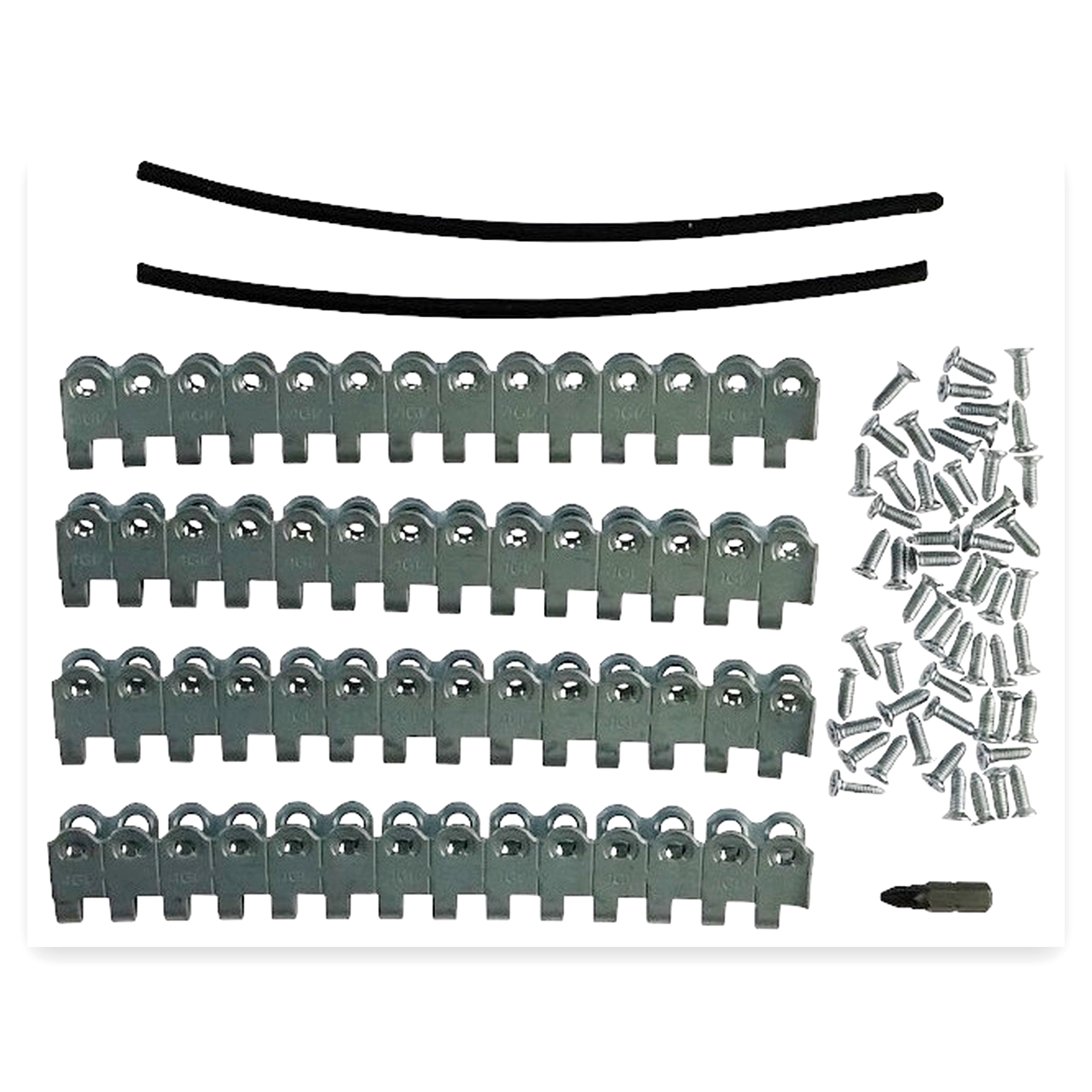 Zestaw spinek pasa prasy rol. 2x170 mm+56 wkrętów+ Bit PZ2