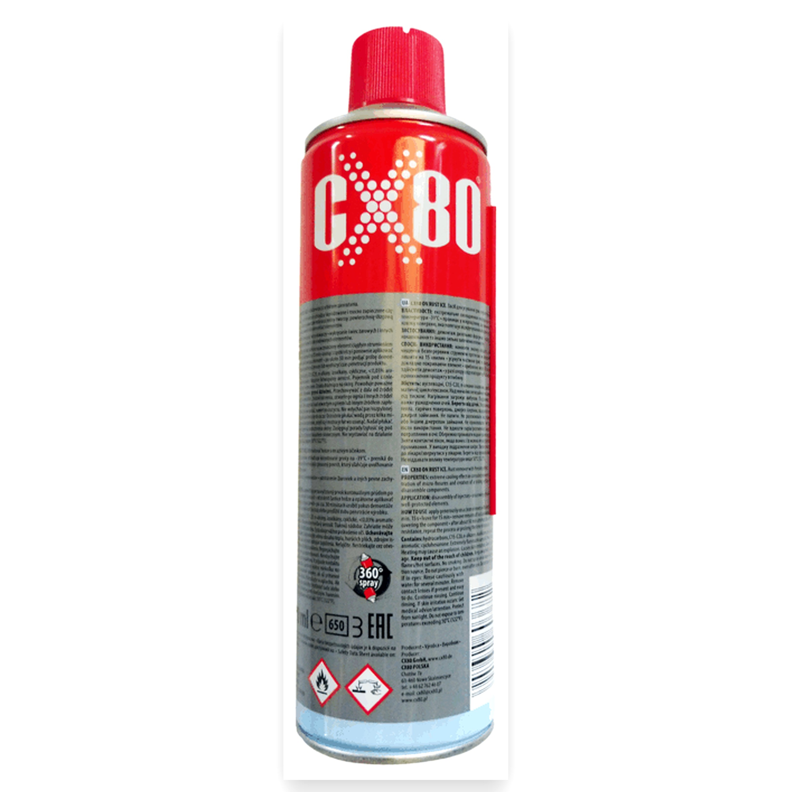 Odrdzewiacz ON RUST ICE 500ml spray z efektem zamrażania CX-80