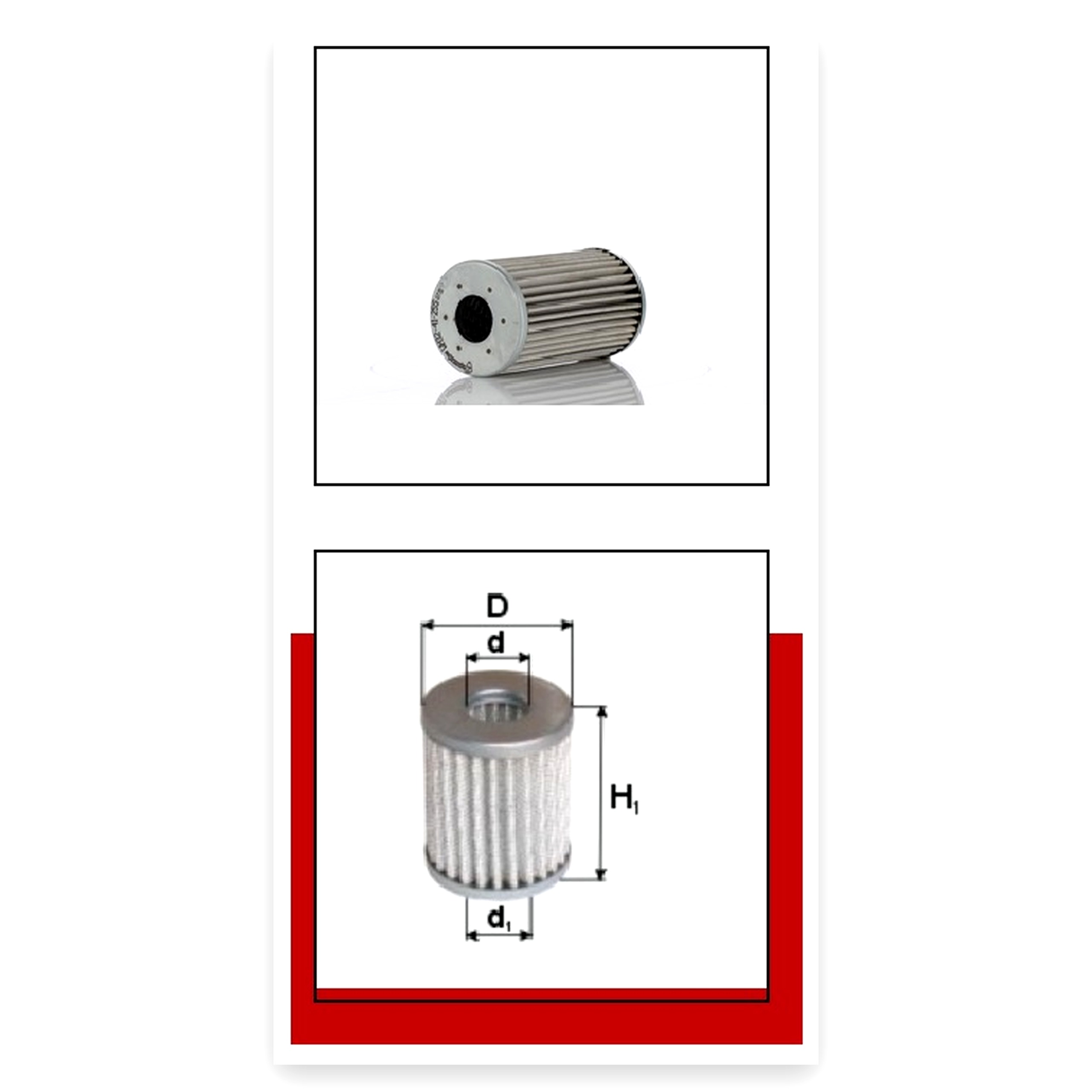 Wkład filtra hydrauliki MF do ciągnika Massey Ferguson 6014