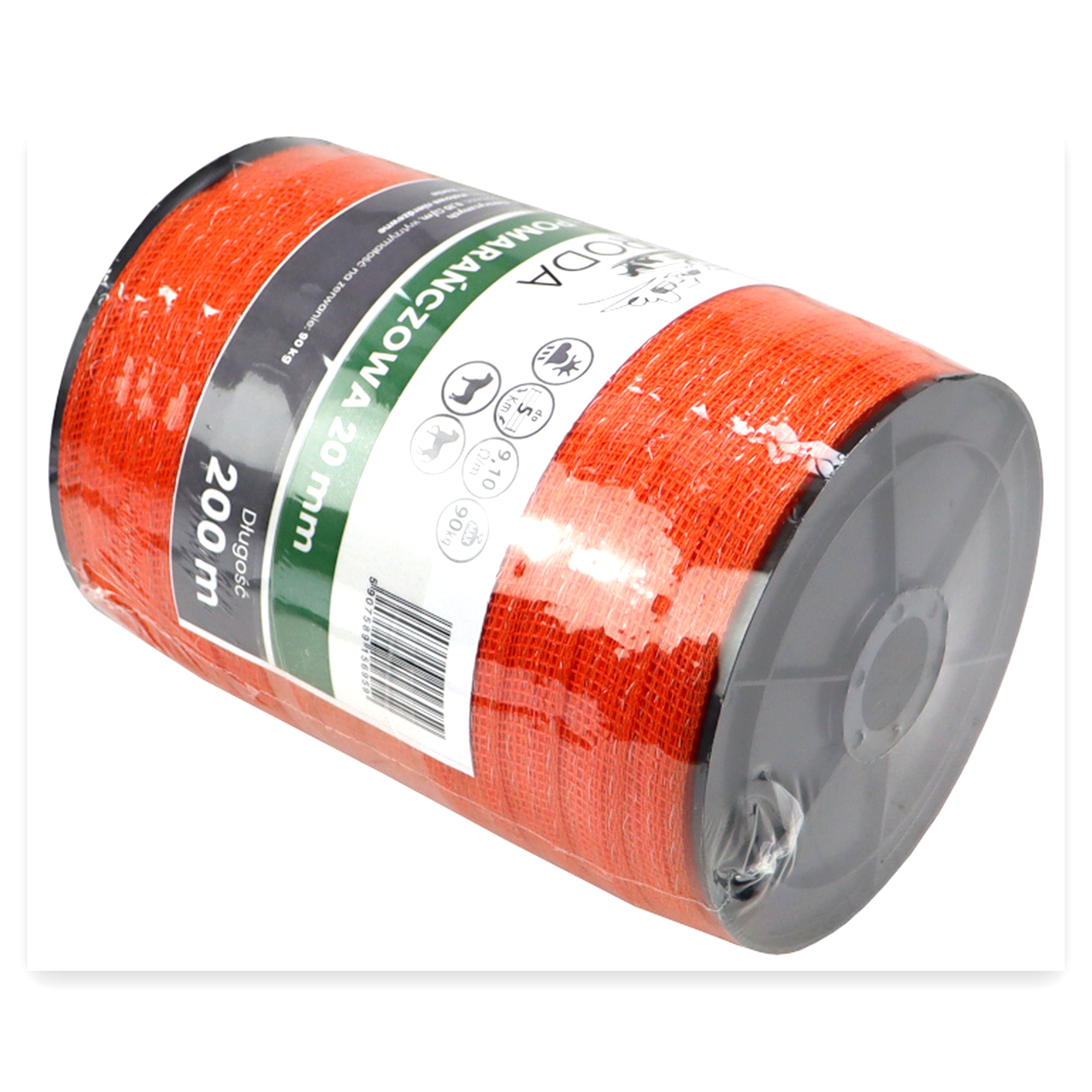 c11a822484c04511483d311b8b6cbd45.jpg Taśma elektryzatora 20 mm/200 m pomarańczowa ZAGRODA