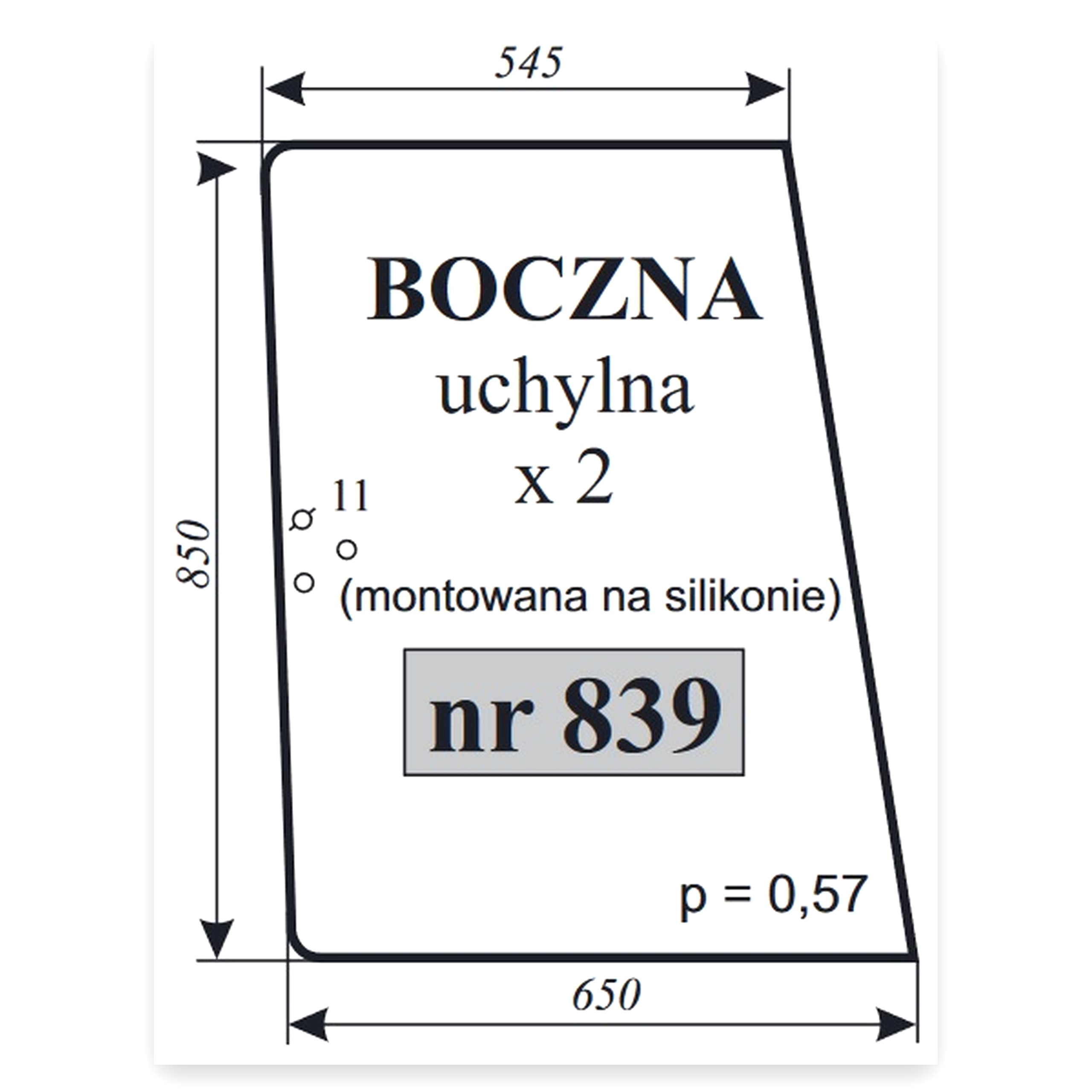 c344914cd2d5fd668db85d4f15b18bc7.jpg Szyba boczna uchylna lewa/prawa Renault mont silikon