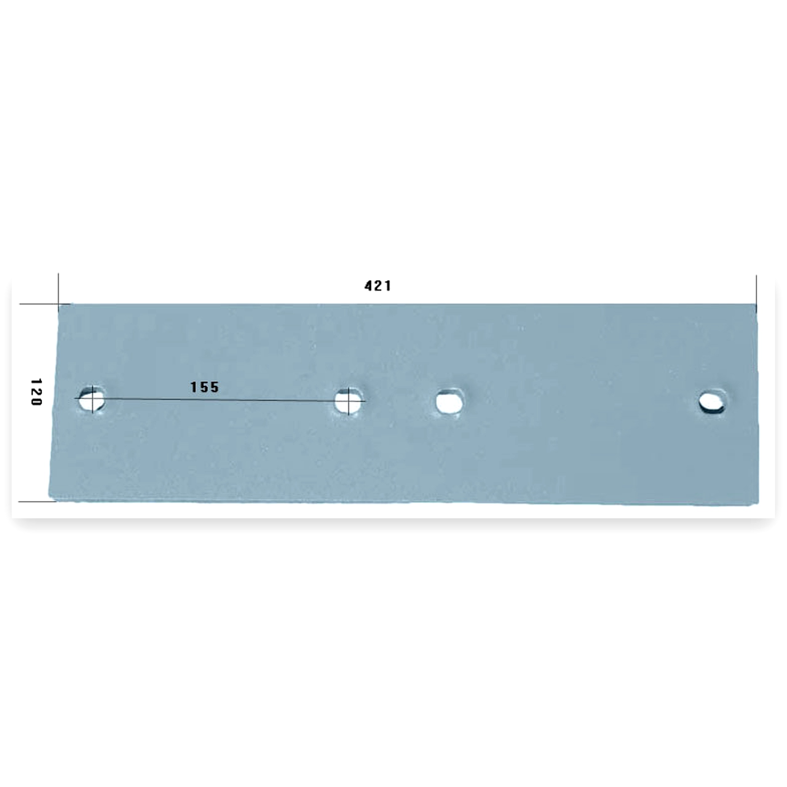 c3f0cbaeb9a39d8a2bce8dde2db1a74f.jpg Płoza pługa prawa / lewa 120x420 mm Lemken A42 stal borowa