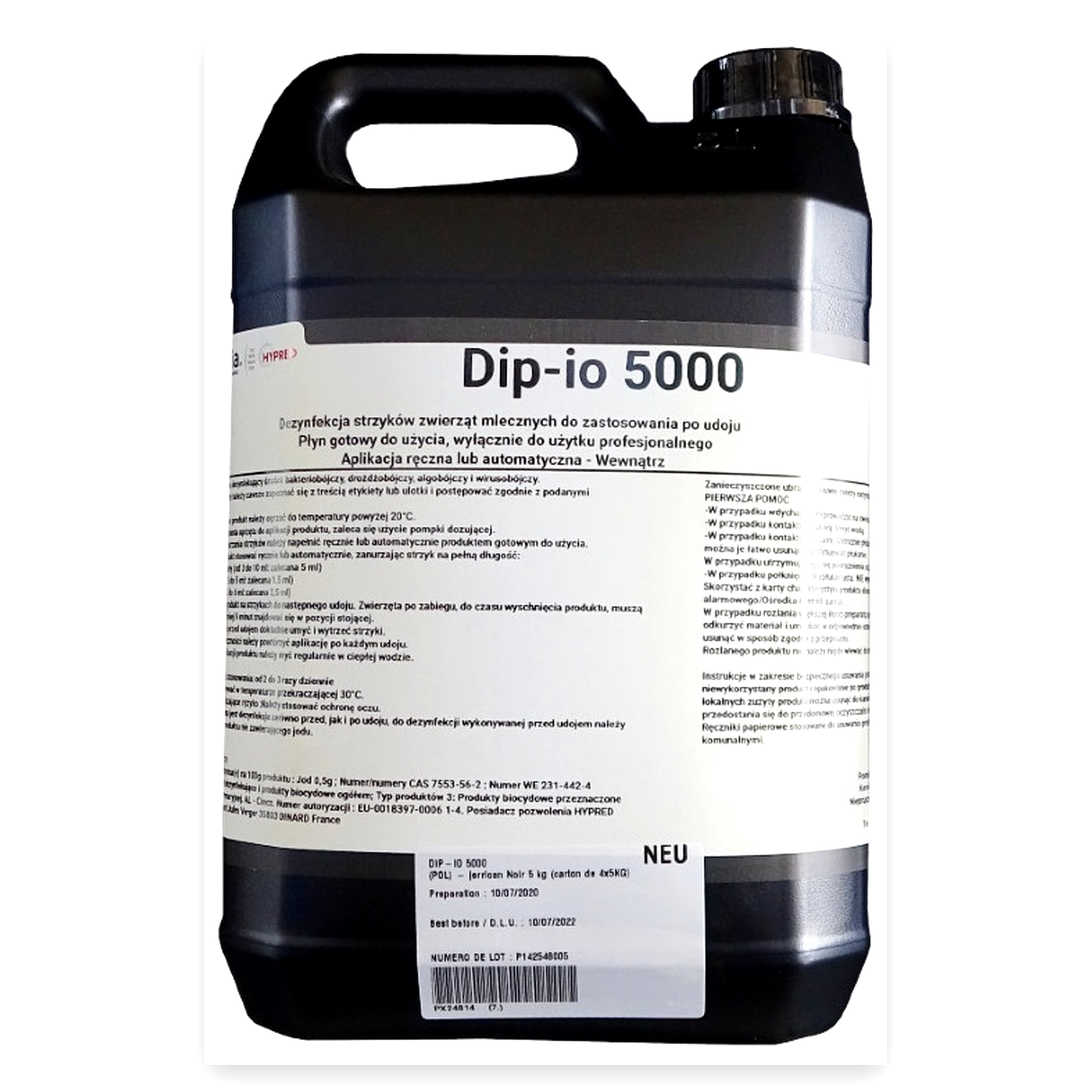 ce40860a4f42055fadd63b73a8ef9a1c.jpg Płyn do dezynfekcji strzyków DIP-IO 5000 5kg