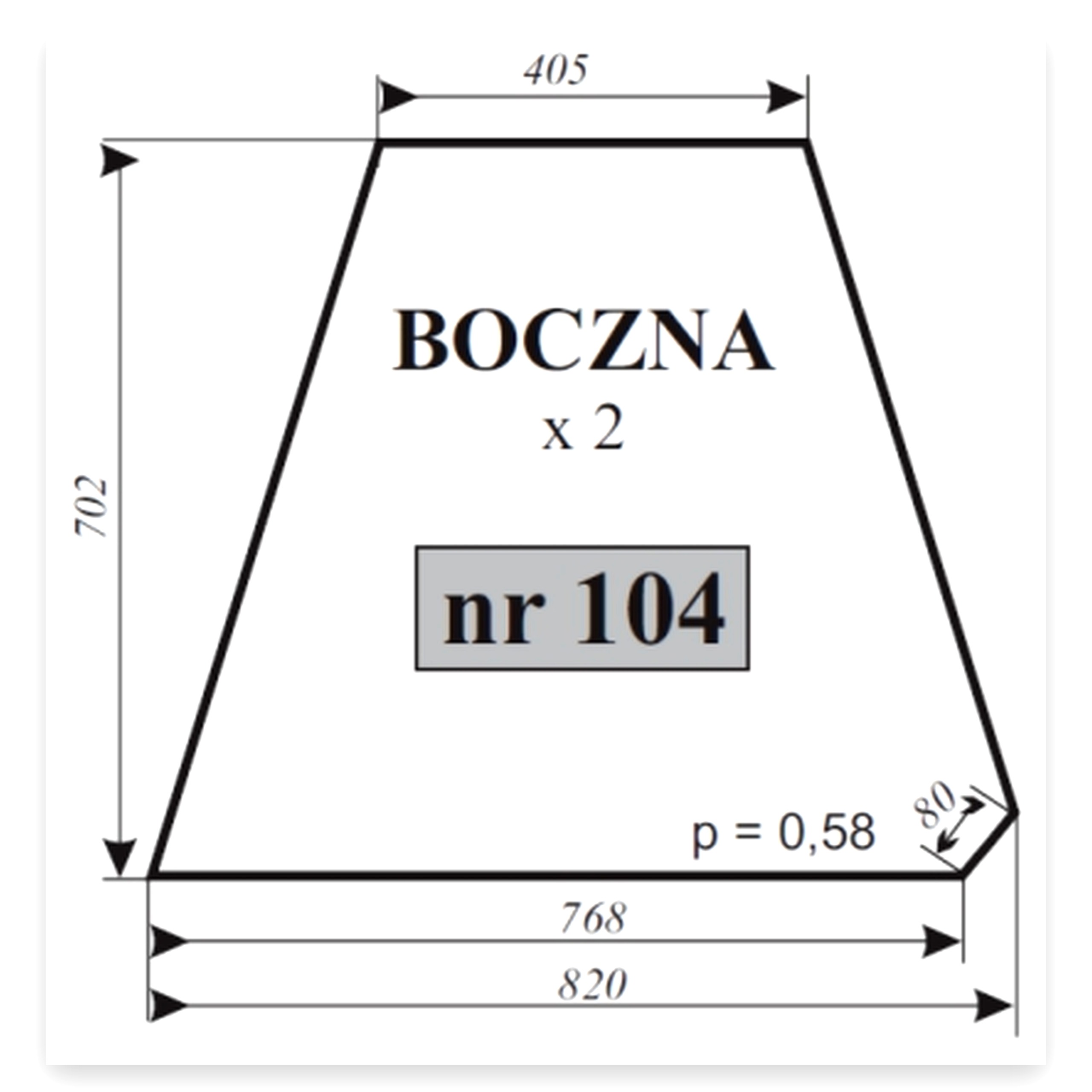 d54963c5f2b62e90db56aa5e8e37b828.jpg Szyba boczna C do ciągnika Ursus C-360