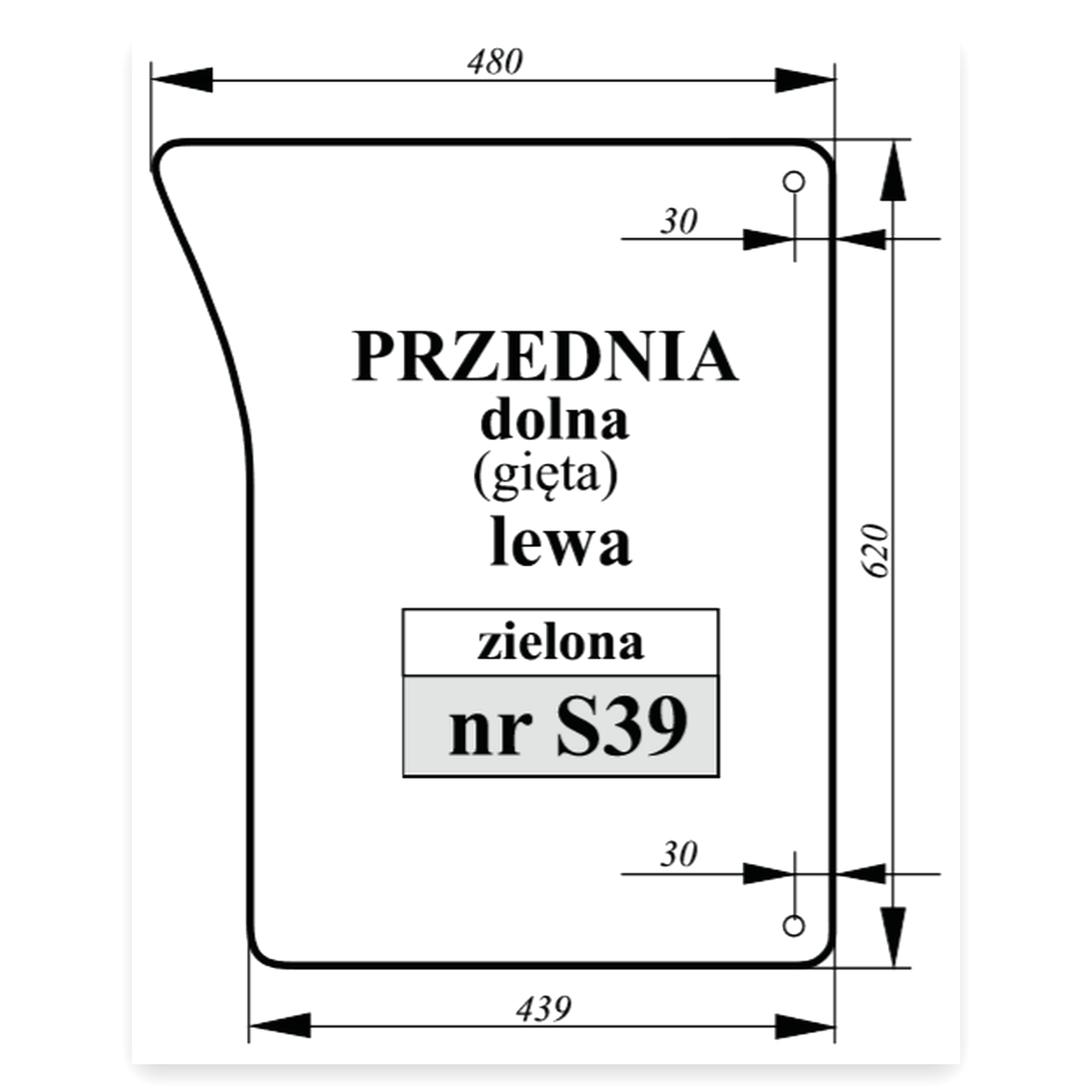 d8785f235b1644079ae36aa2c169f3a2.jpg przednia dolna do ciągnika John Deere Szyba