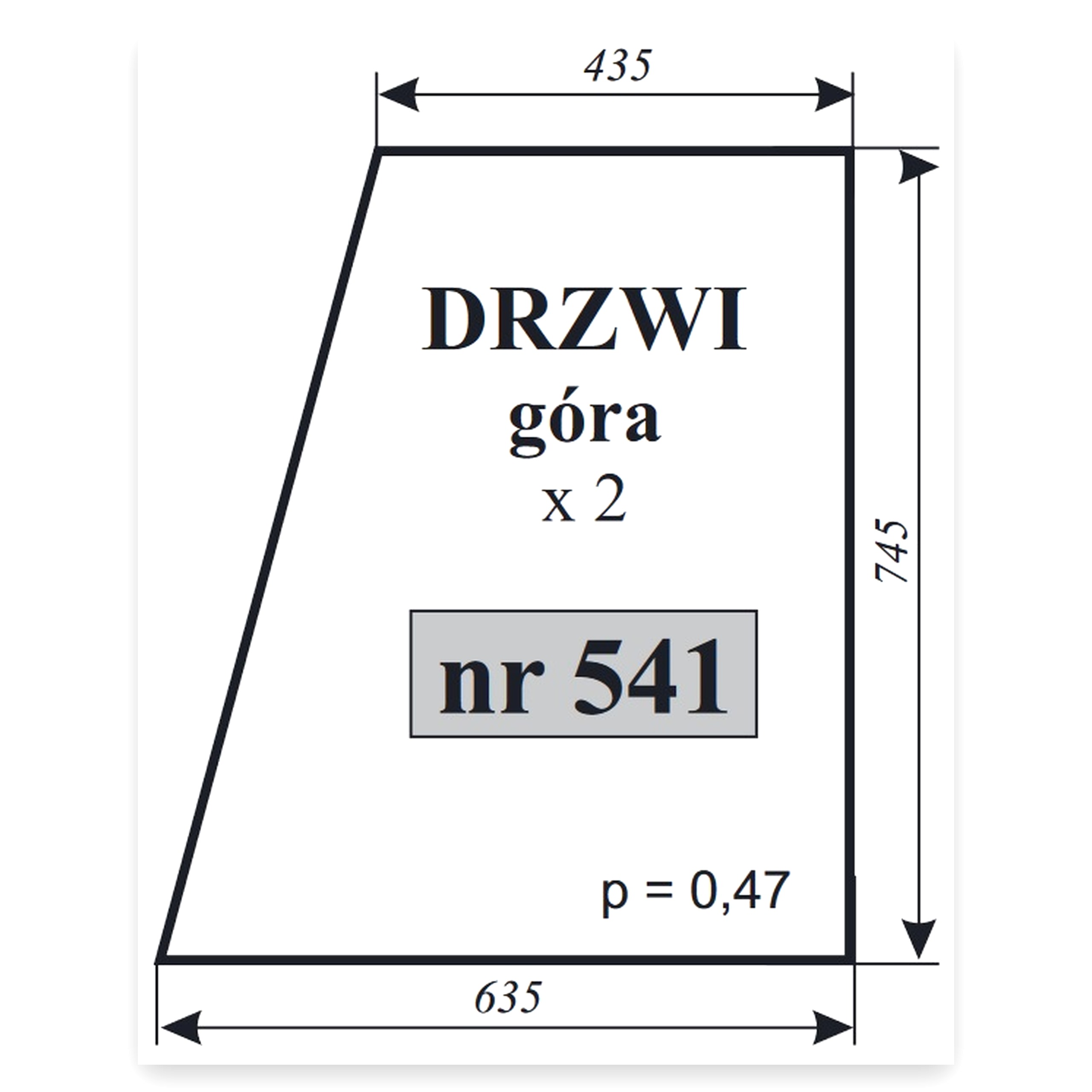 ddb51c64a8aae014754d41e37d2c0e86.jpg Szyba drzwi góra do ciągnika Zetor 4718
