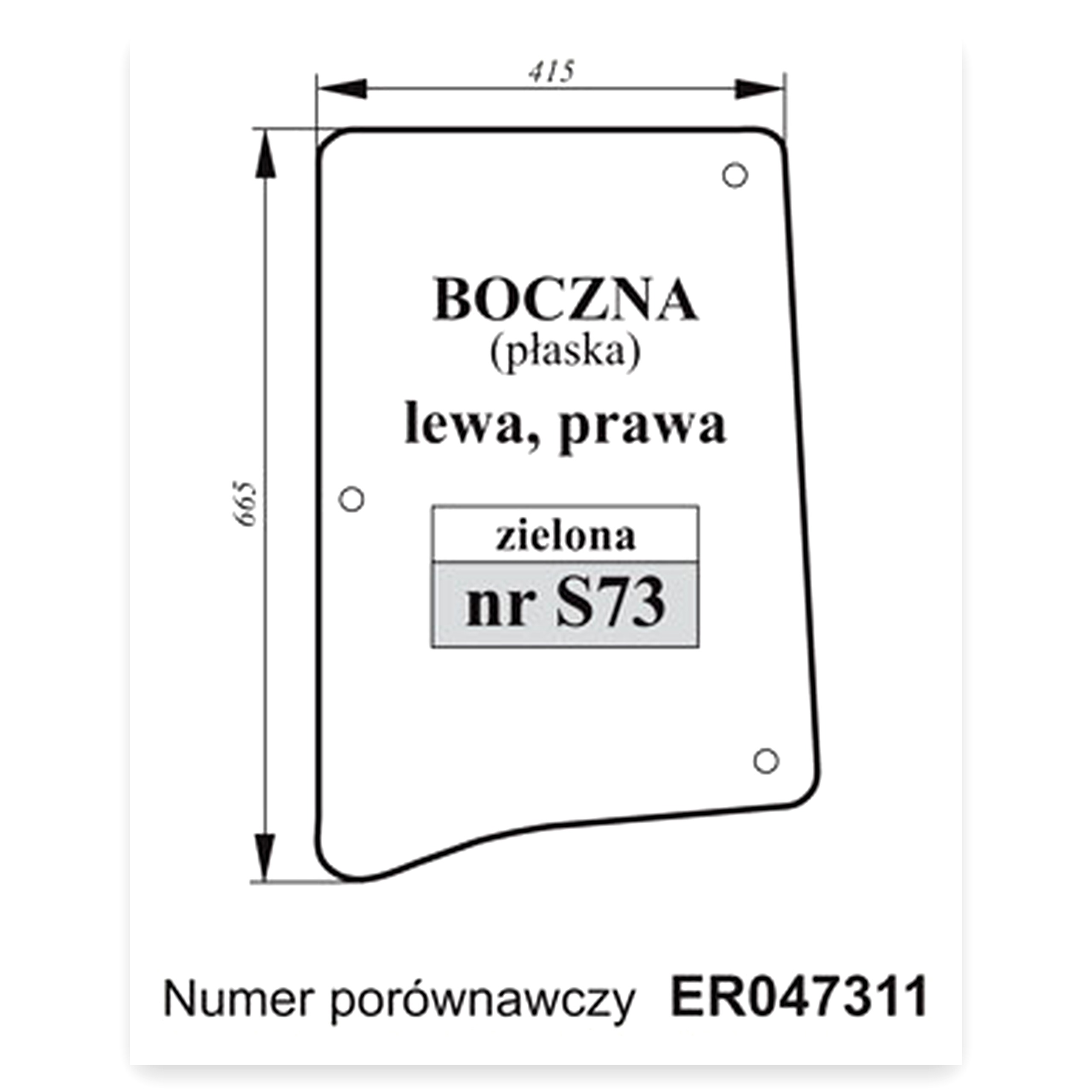 e00536d9ac6c93b5f69f7cc4b7355ed8.jpg Szyba boczna John Deere lewa, prawa do ciągnika John Deere Er047311