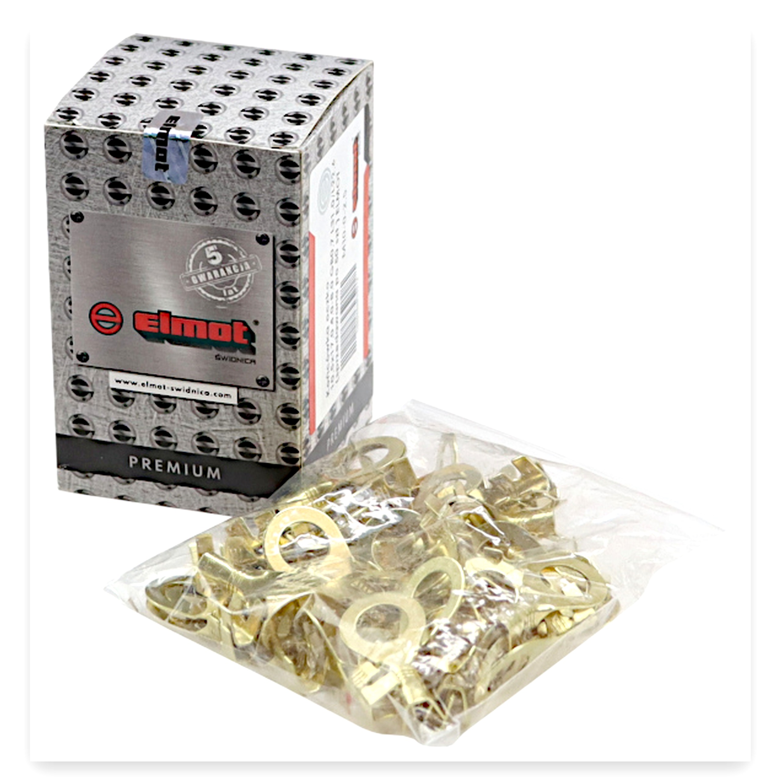 Końcówka oczko 10,5x17,0 4,0-8,0 GB0,7 L31,0/L22,6 ( sprzedawana po 100 szt ) ELMOT widoczna cena za 1 sztukę